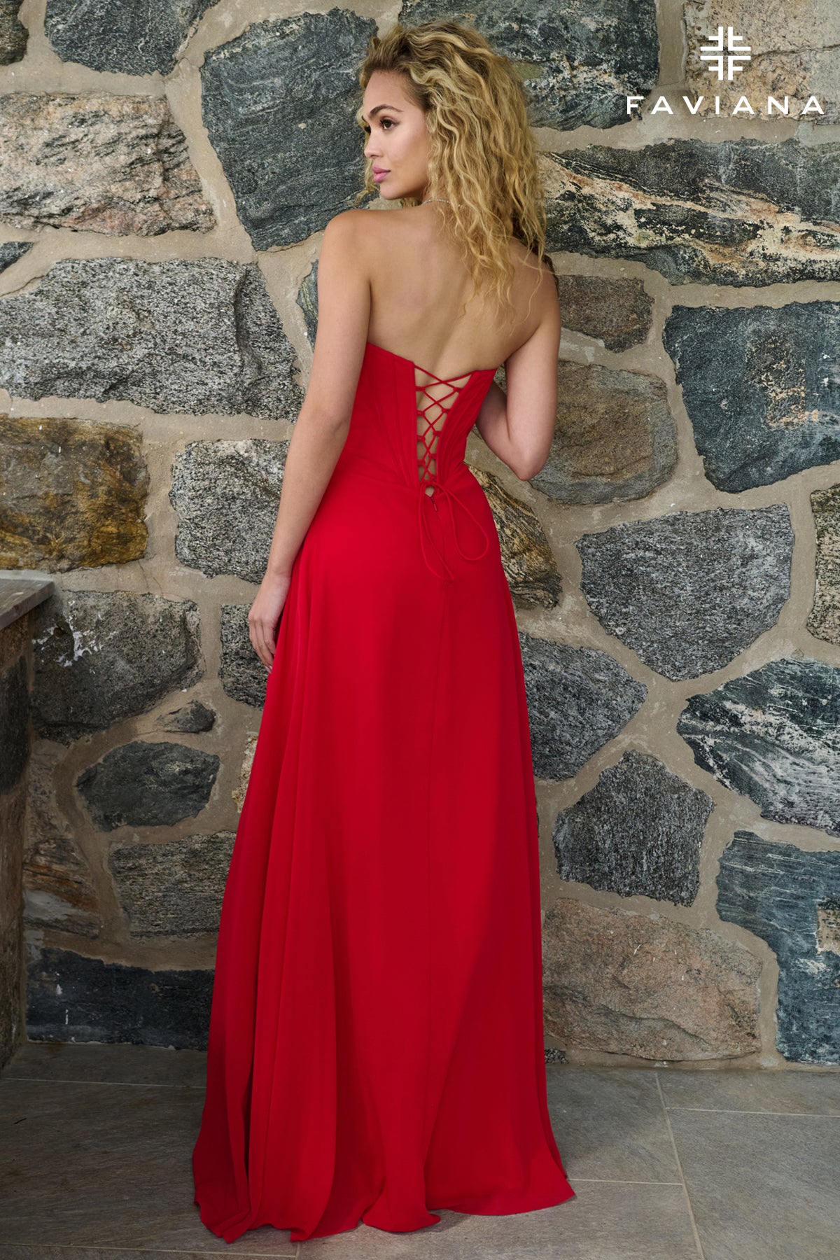 Faviana 11672 Red Back