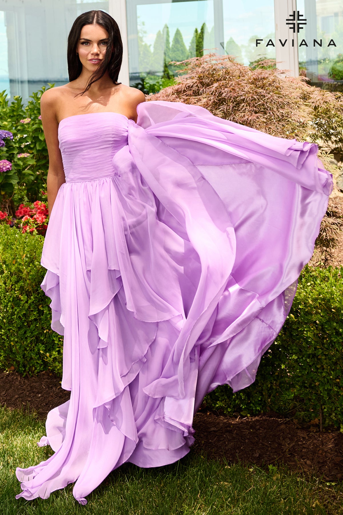 Faviana 11669 Bright Lilac Front 3
