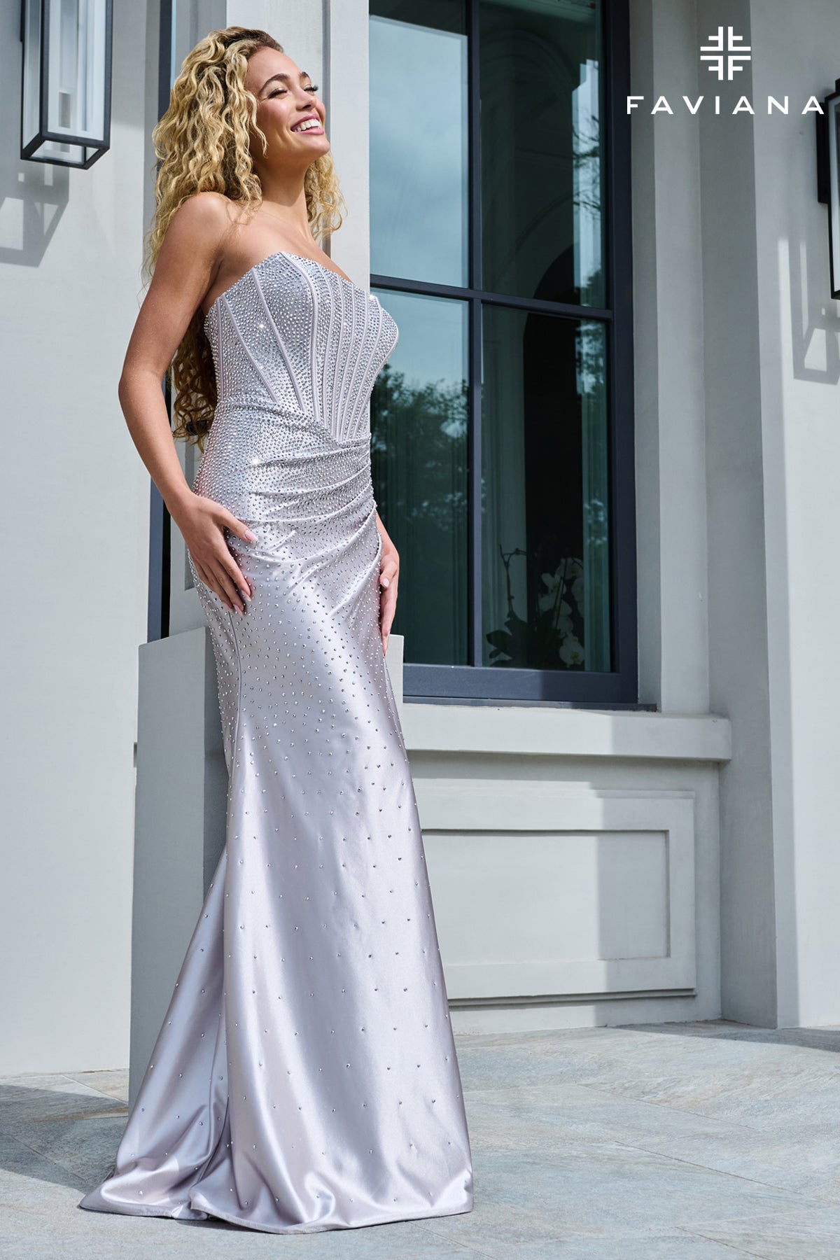 Faviana 11613 Silver Front 2