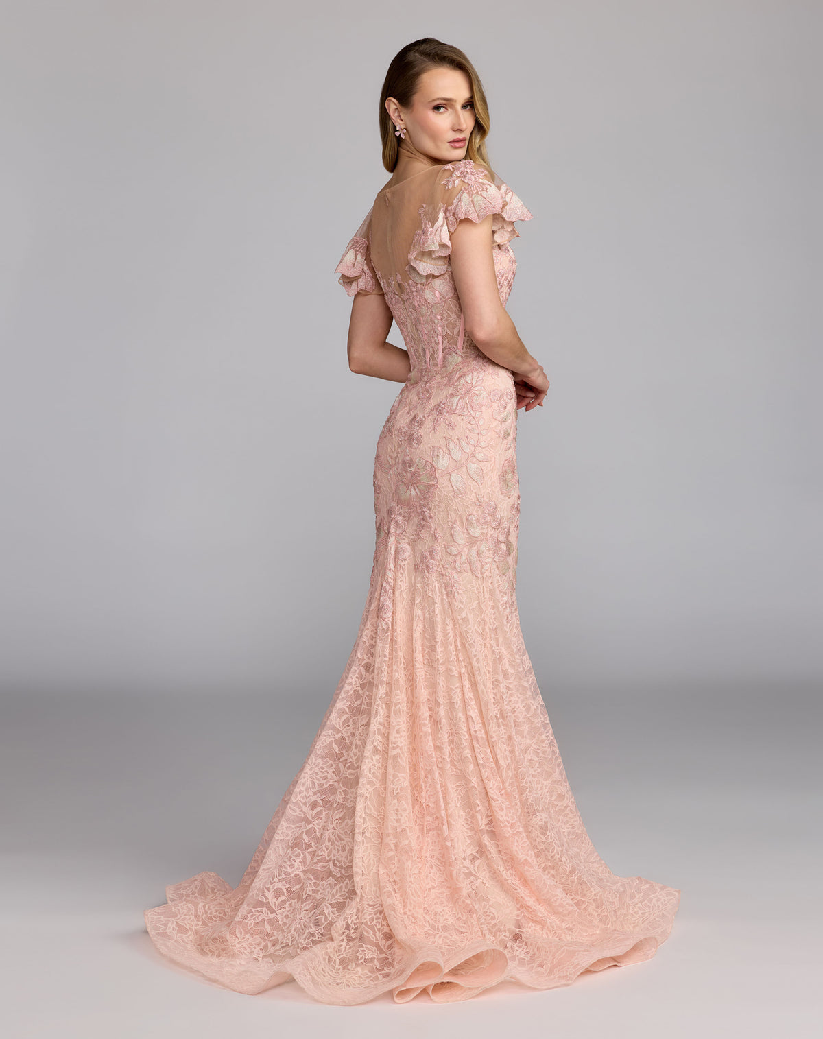 Mac Duggal 79464 Blush back