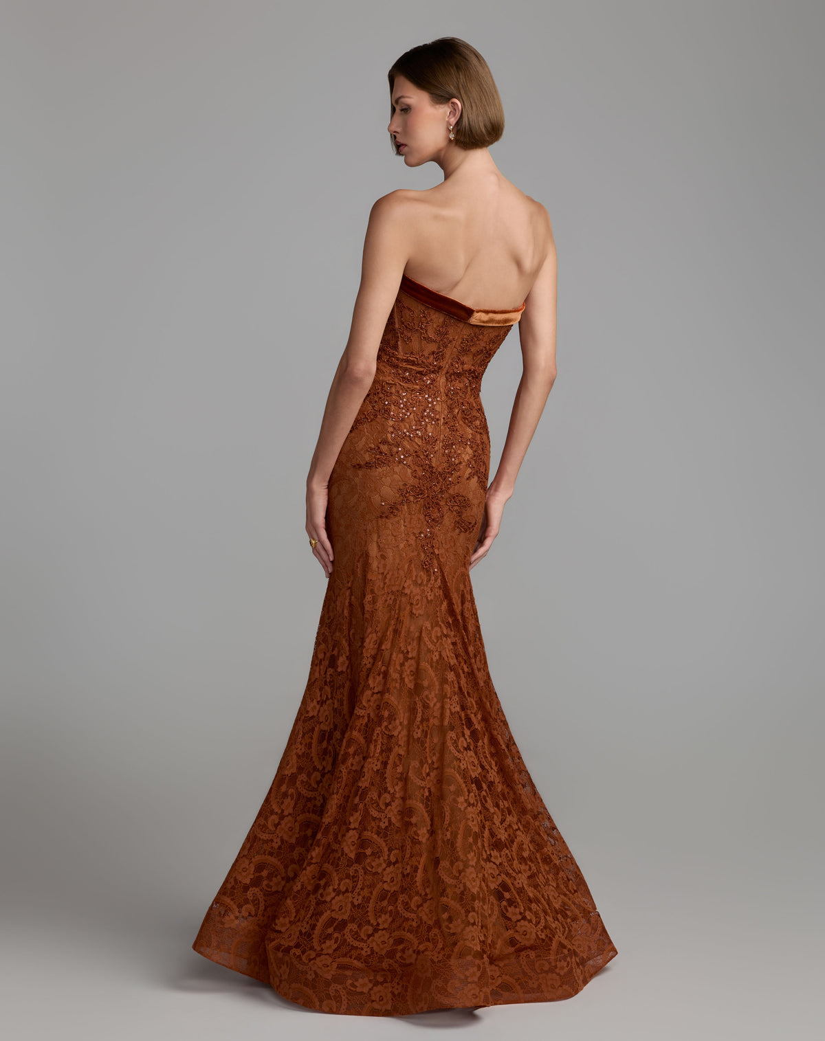 Mac Duggal 79459 Cinnamon back