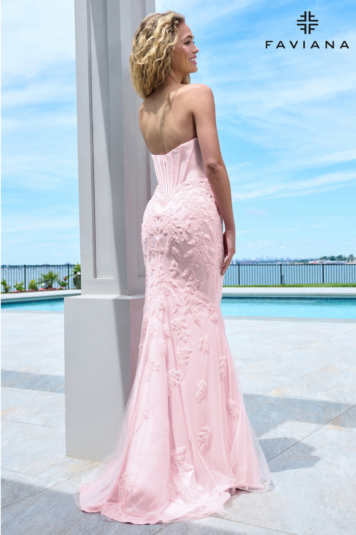 Faviana 11604 Light Pink Back 2