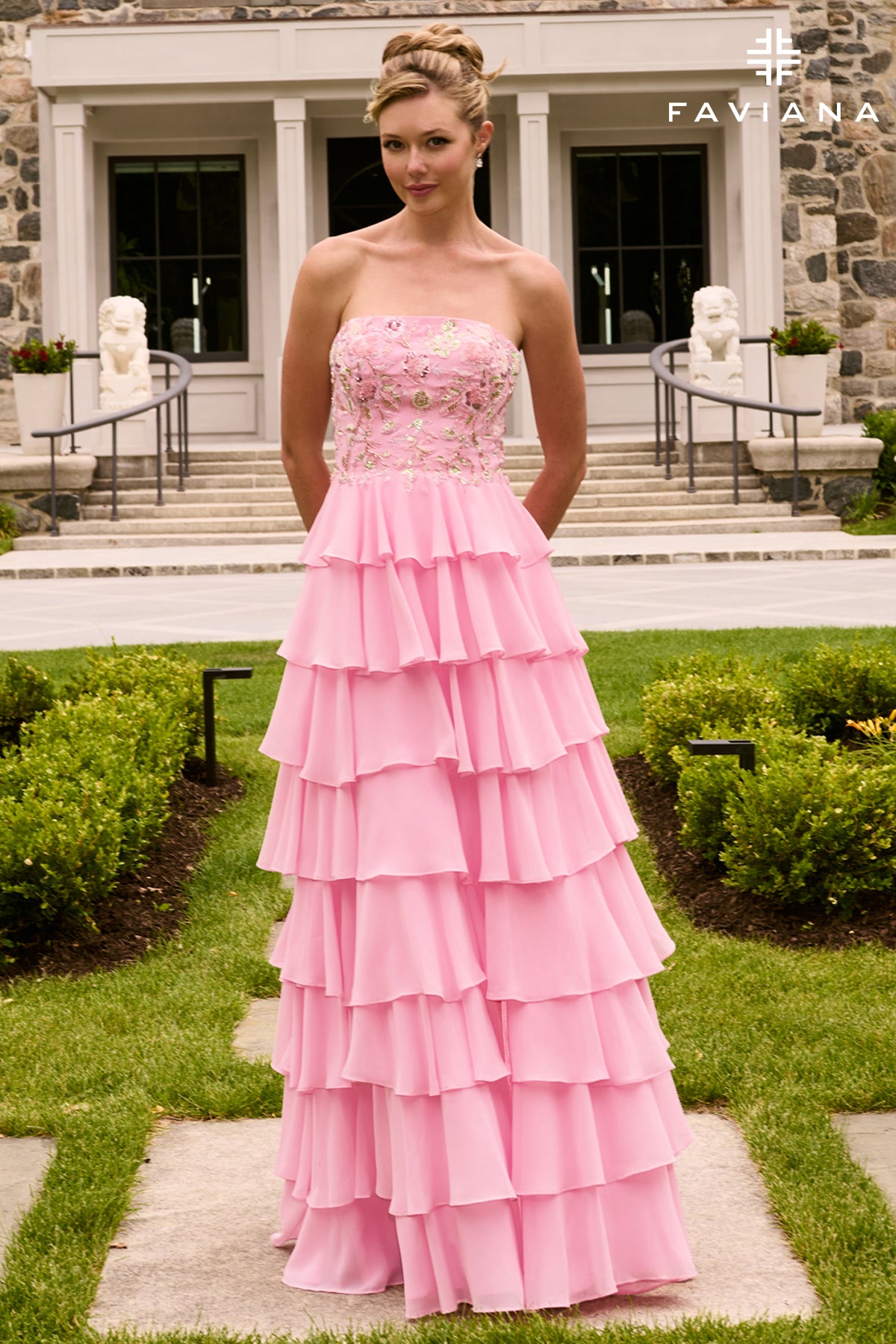 Faviana 11675 Light Pink Front 2