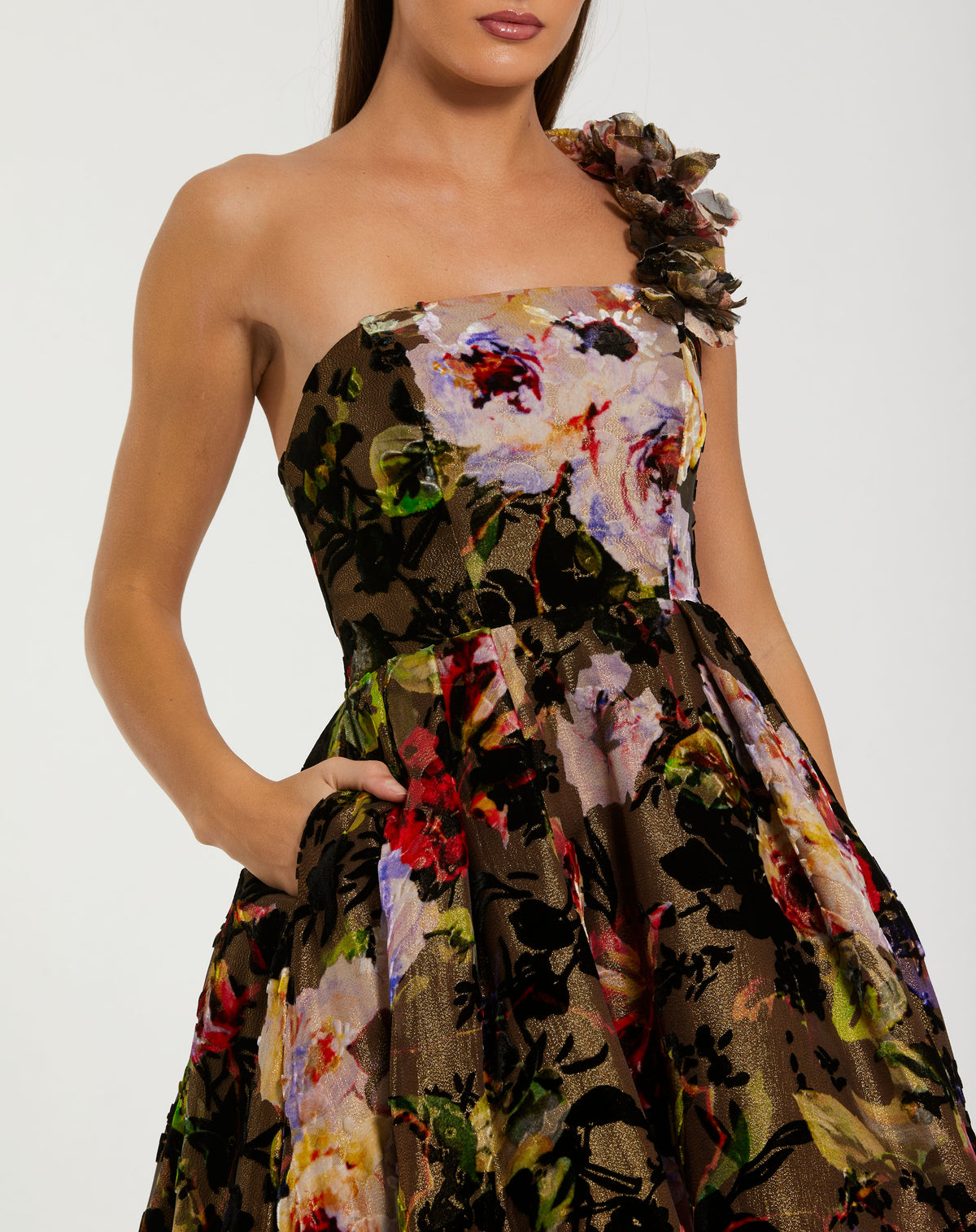 Mac Duggal 11979 Black Multi close-up