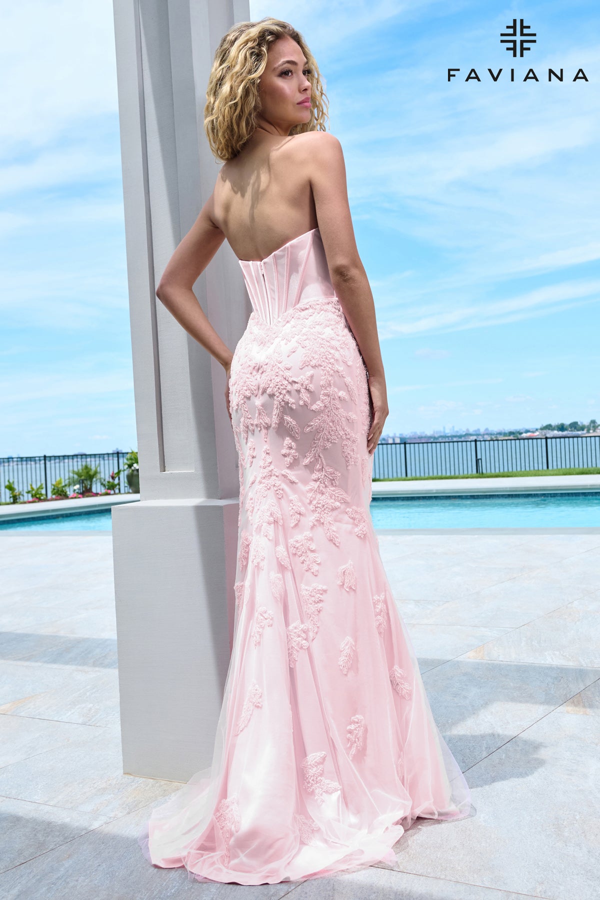 Faviana 11604 Light Pink Back 1