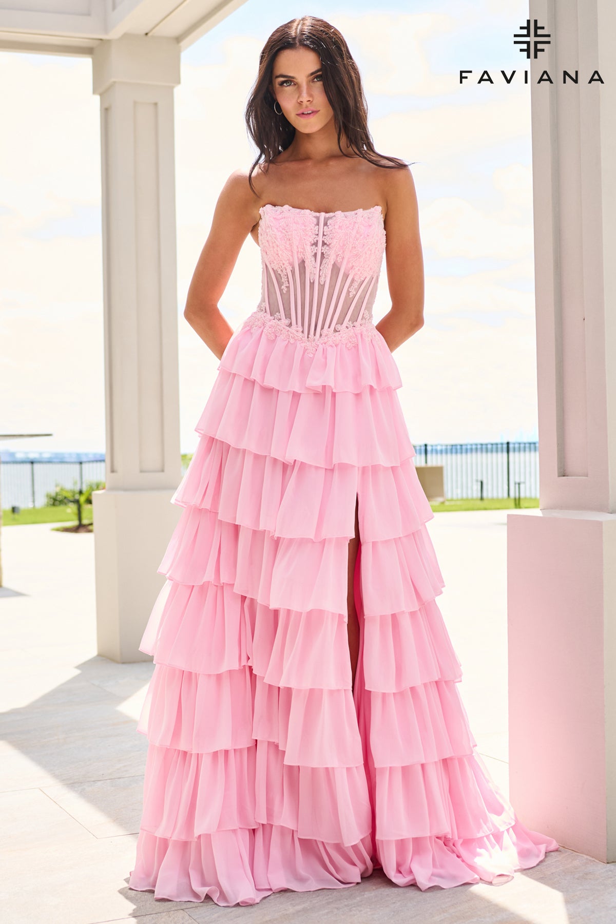 Faviana 11629 Light Pink Front 1