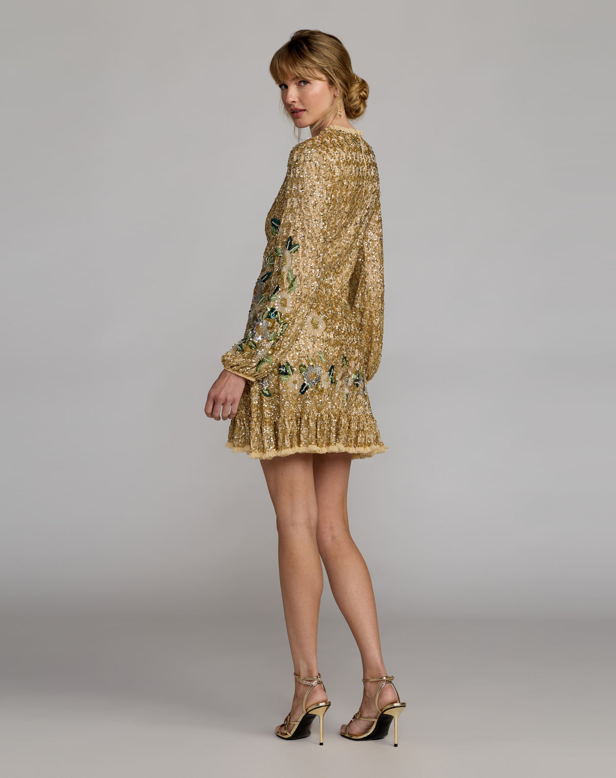 Mac Duggal 23102 Gold Multi back