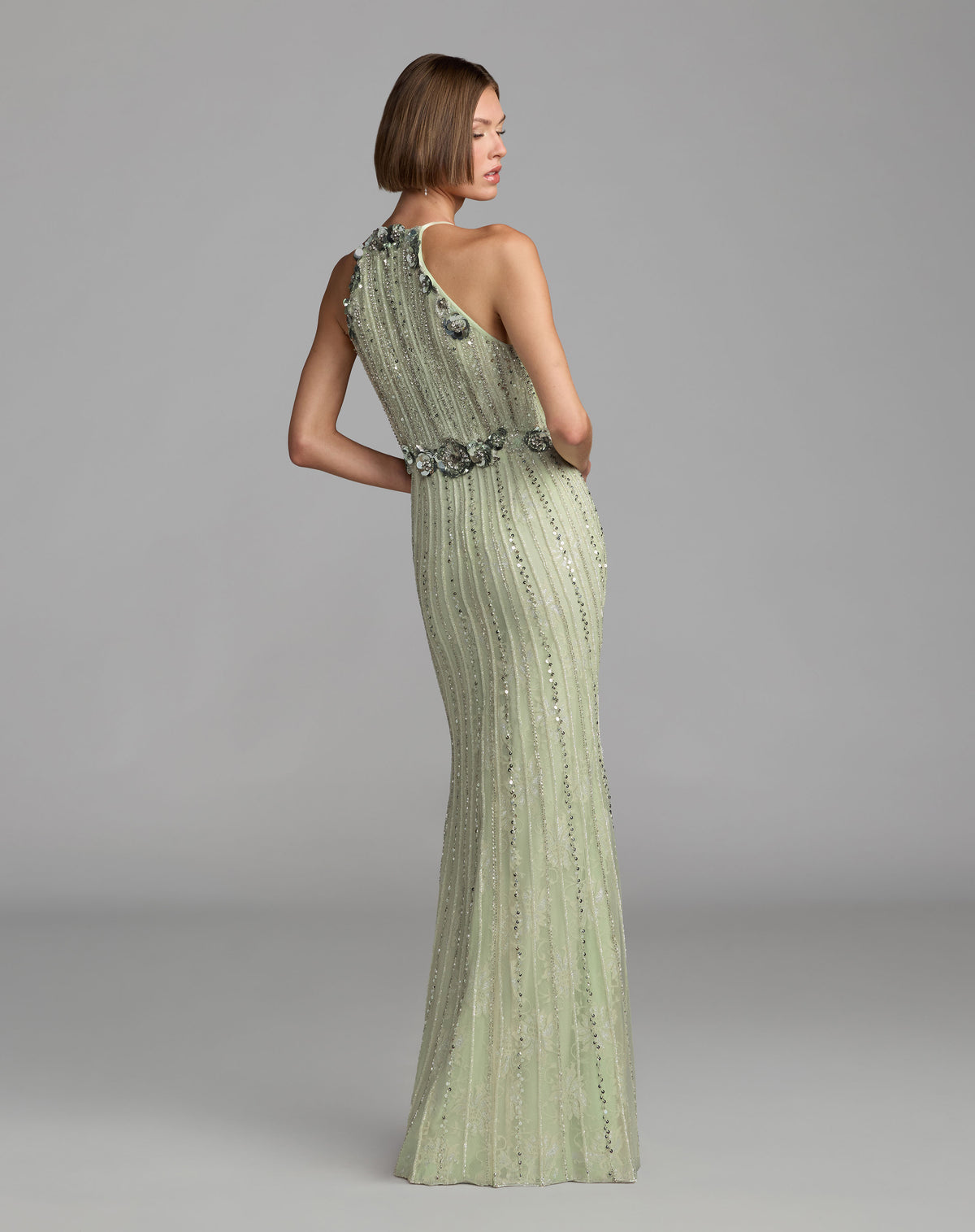 Mac Duggal 94308 Seafoam back