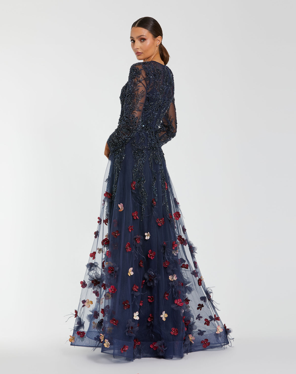 Mac Duggal 21148 Midnight Multi back