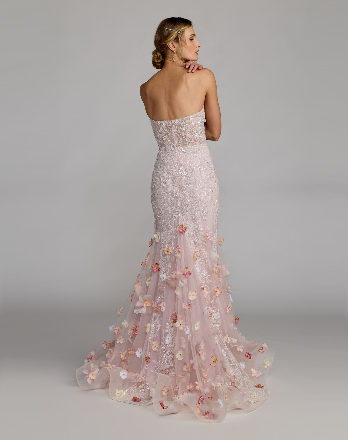 Mac Duggal 21147 Blush Multi back