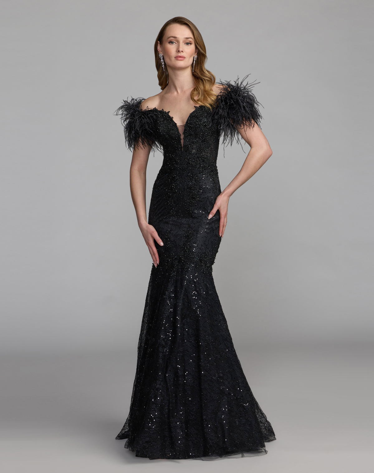 Mac Duggal 21577 Black front