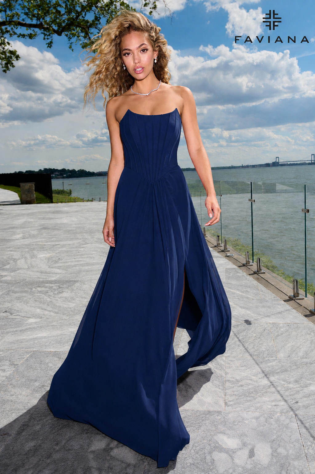 Faviana 11672 Navy