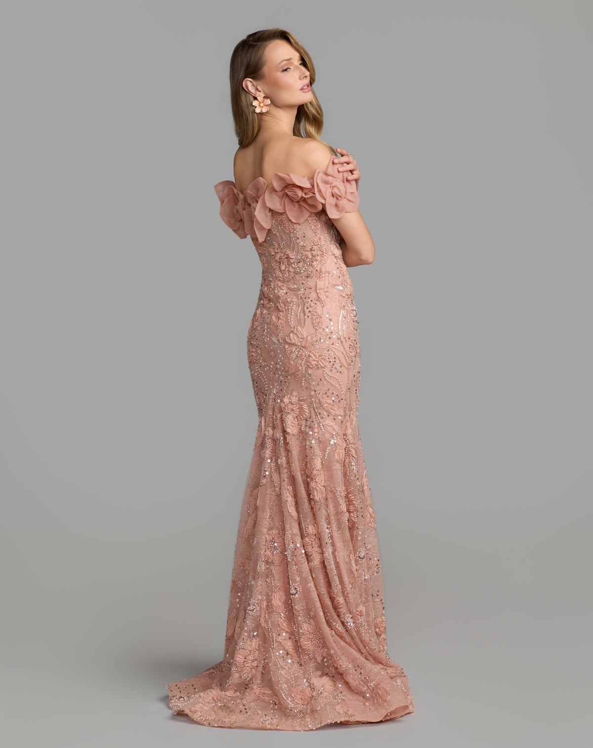 Mac Duggal 21272 Blush back