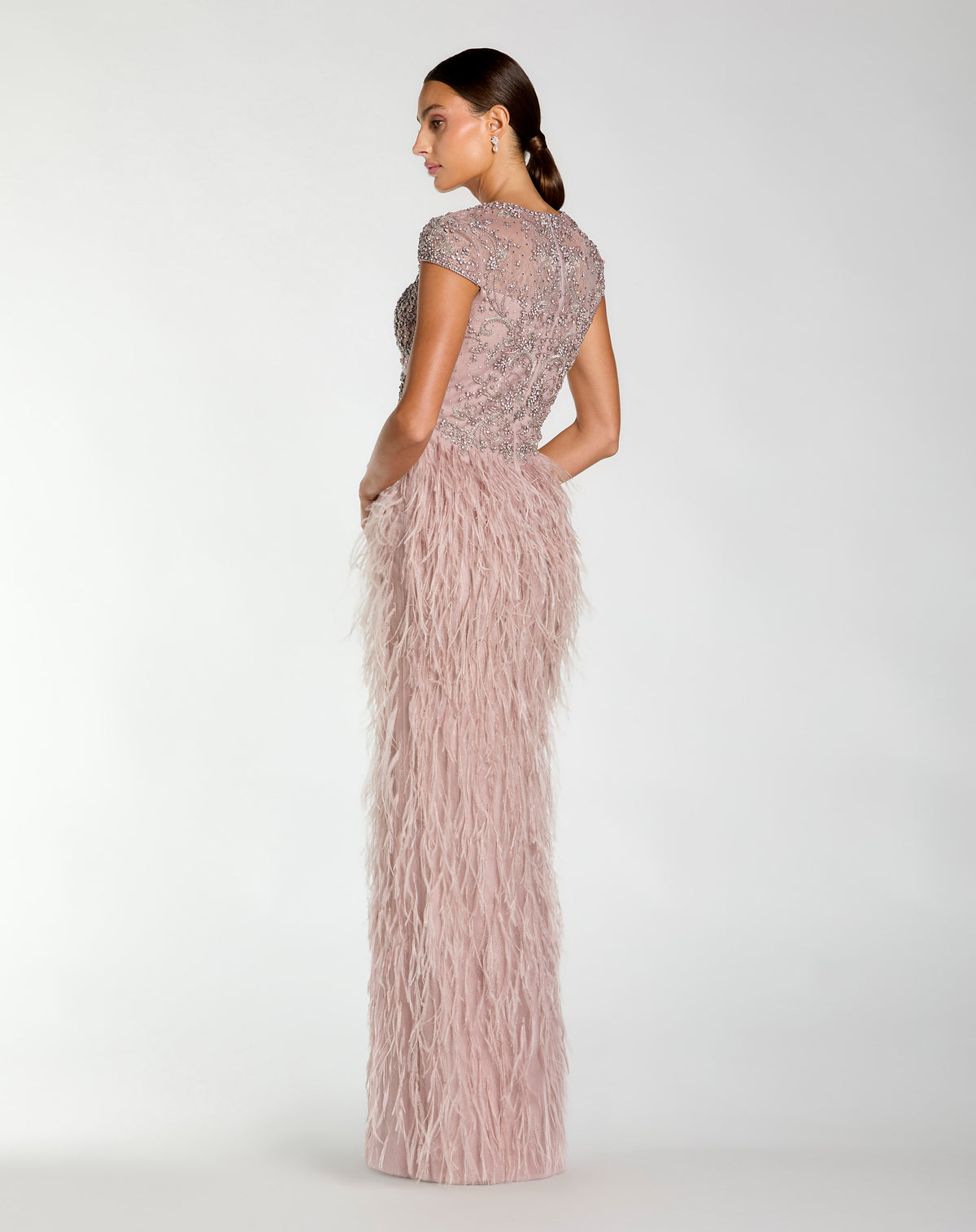 Mac Duggal 77109 Mocha back
