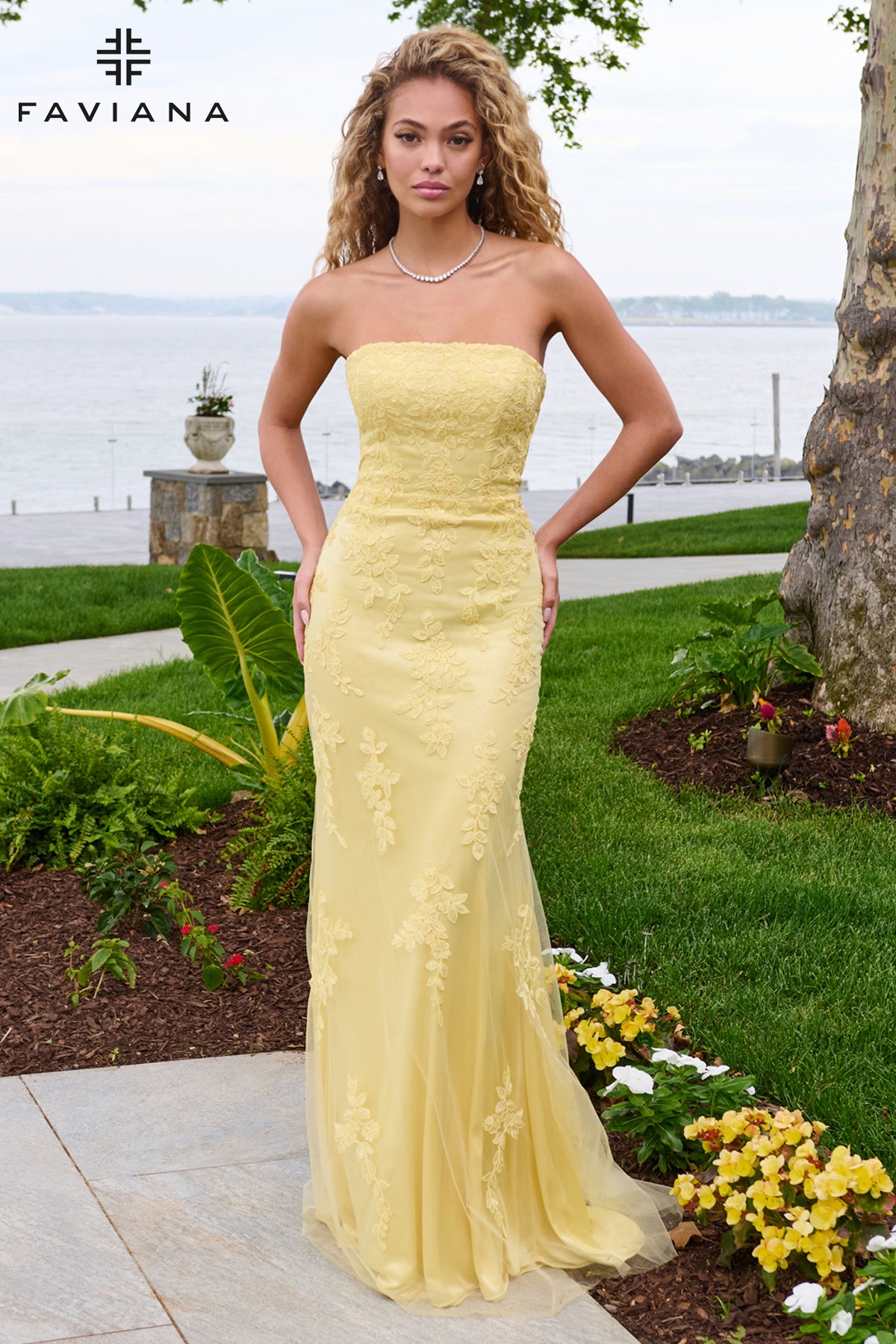 Faviana 11627 Light Yellow Front 3