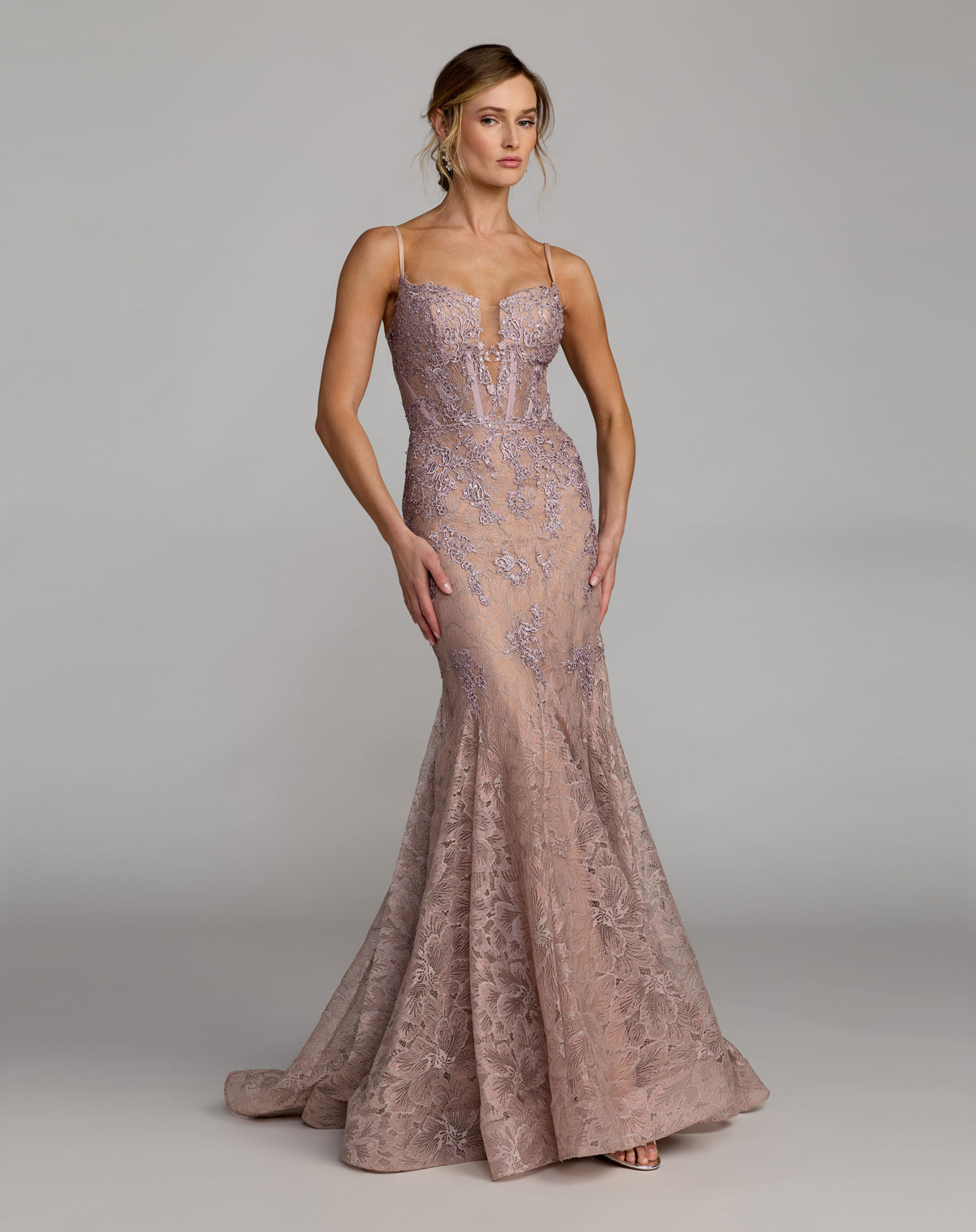 Mac Duggal 79252 Vintage Lilac front