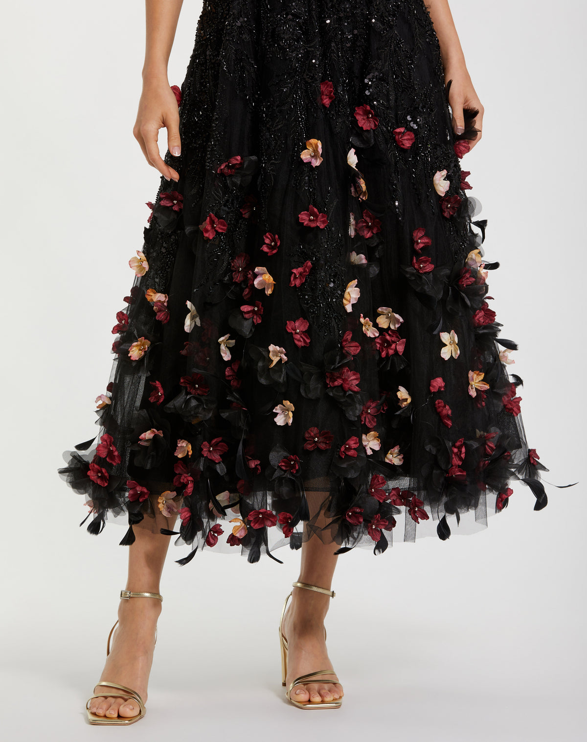 Mac Duggal 21085 Black Multi close-up