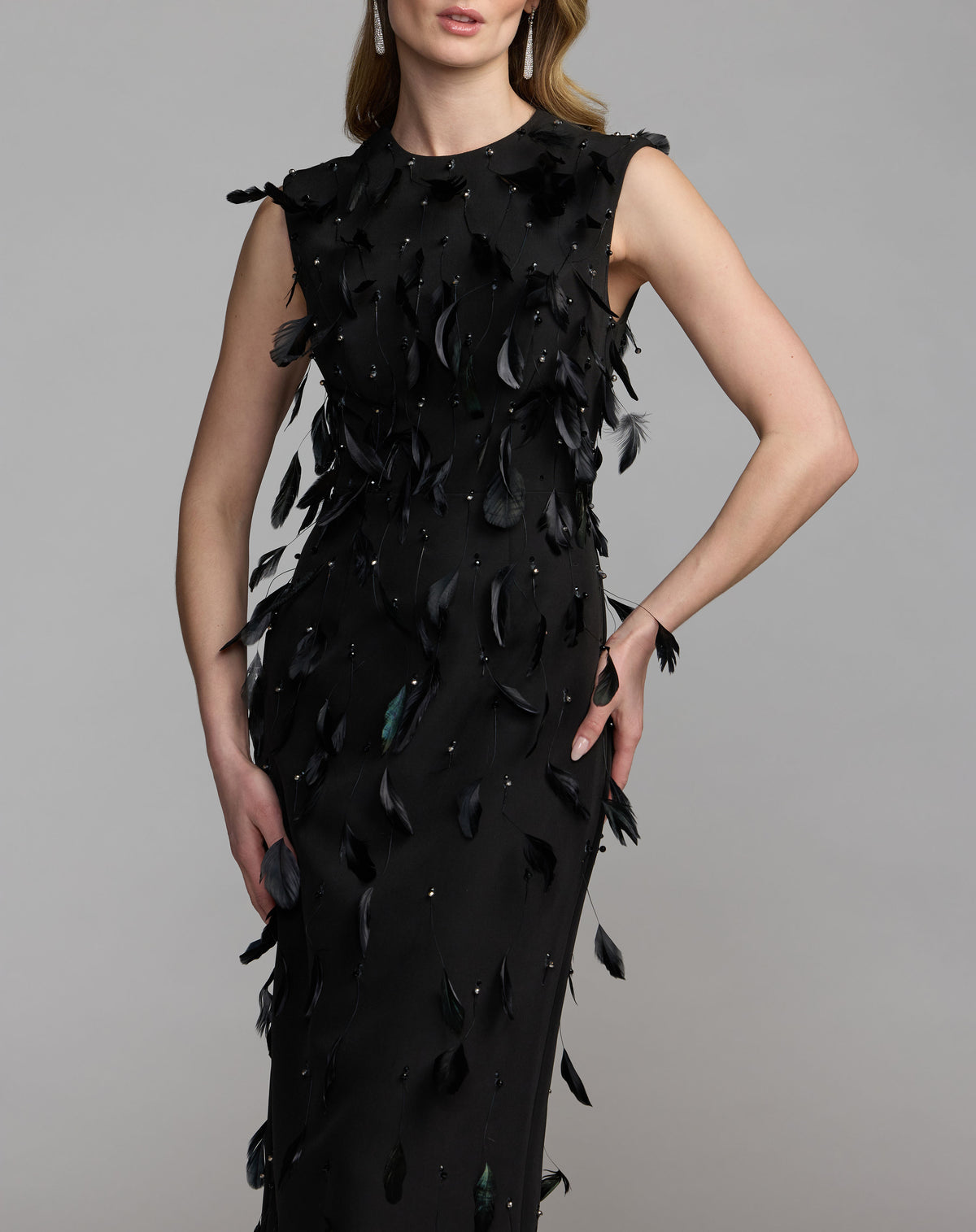 Mac Duggal 11630 Black close-up