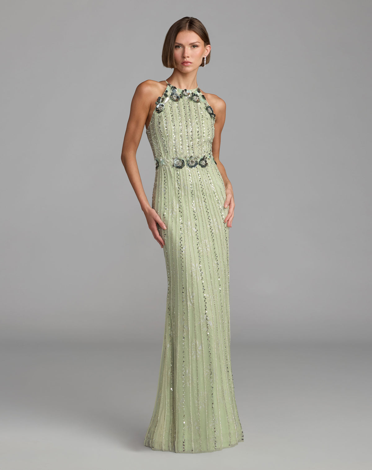 Mac Duggal 94308 Seafoam front
