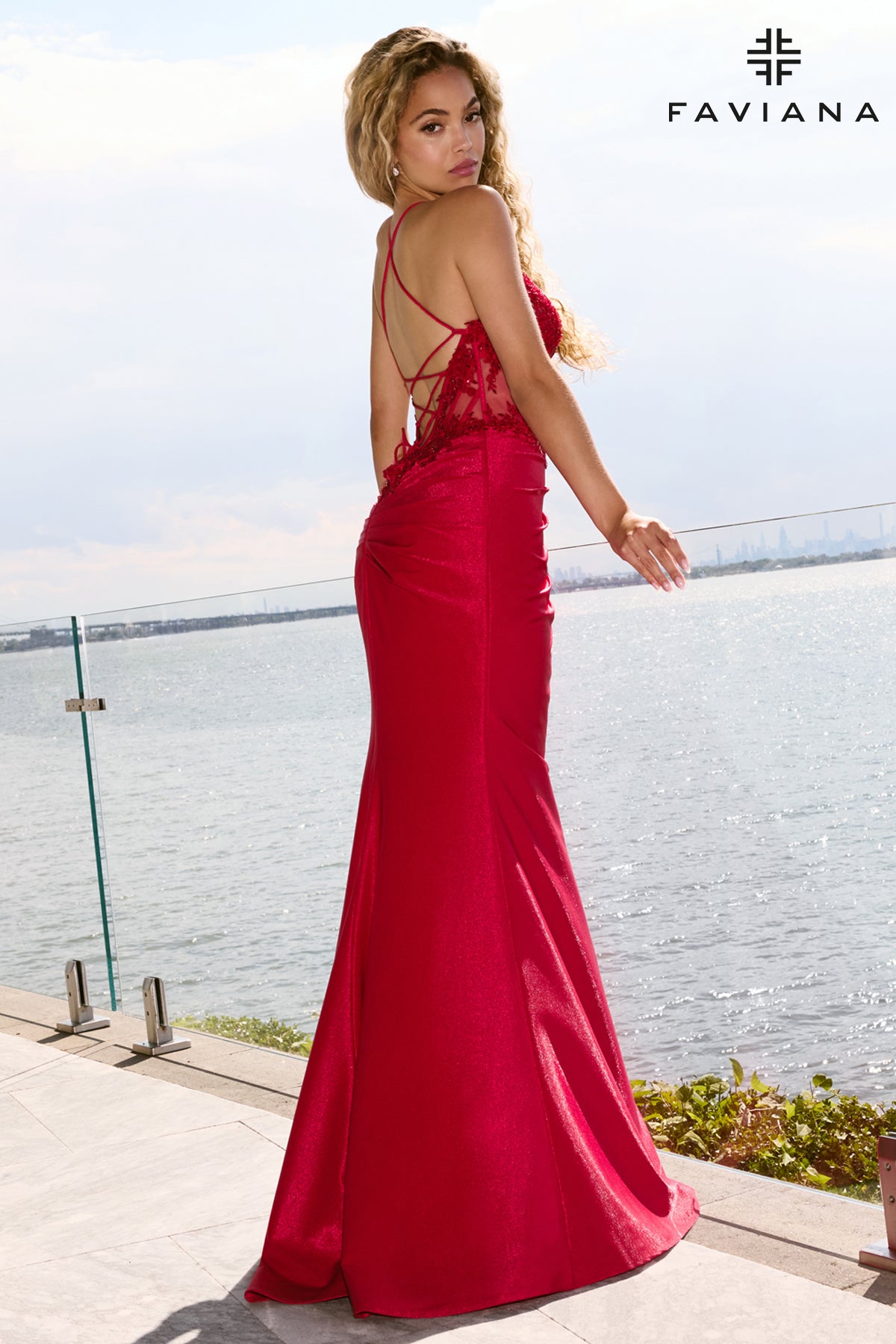 Faviana 11646 Red Back