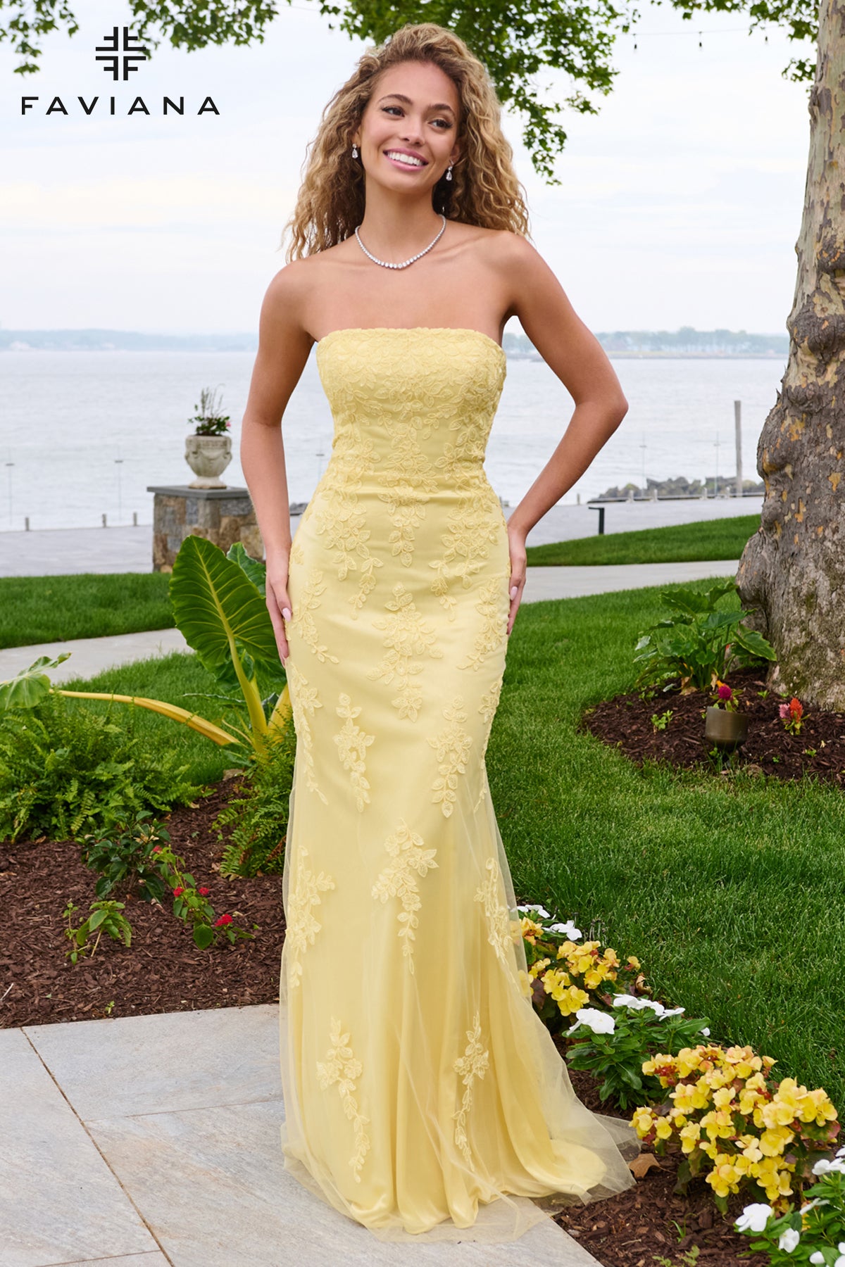 Faviana 11627 Light Yellow Front 1