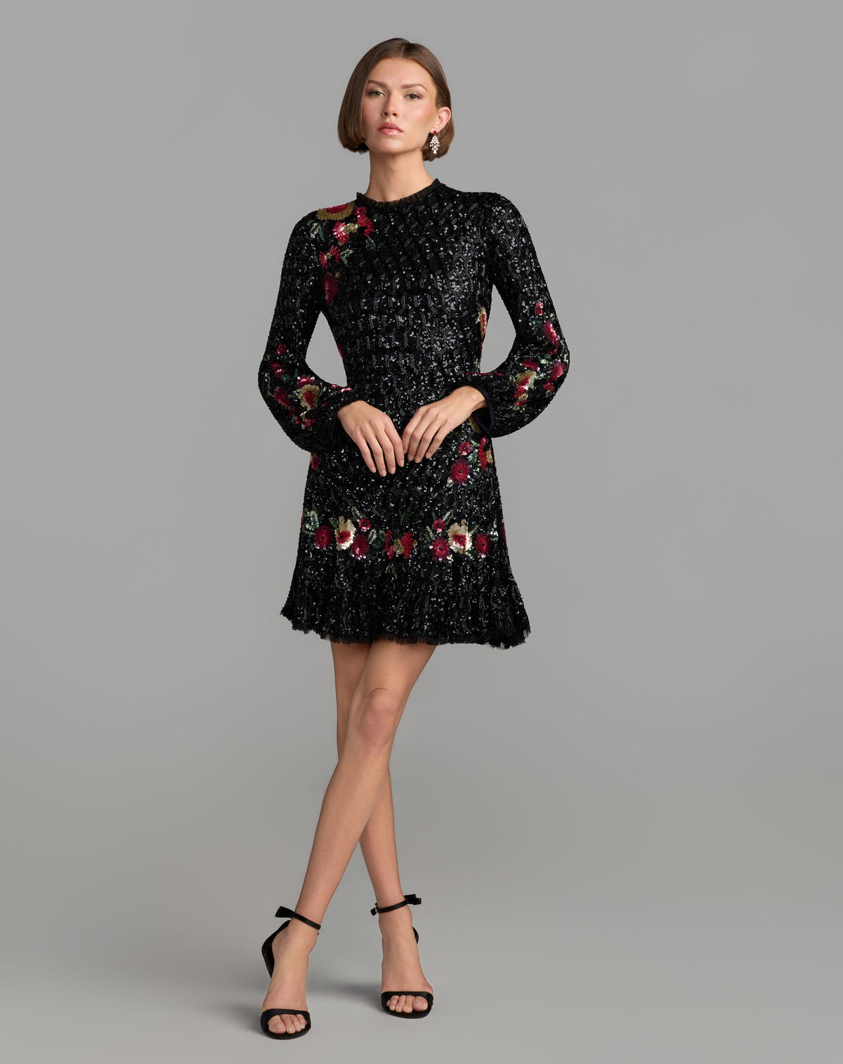 Mac Duggal 23102 Black Multi front