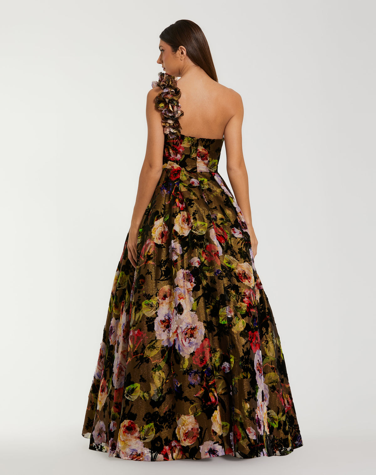Mac Duggal 11979 Black Multi back
