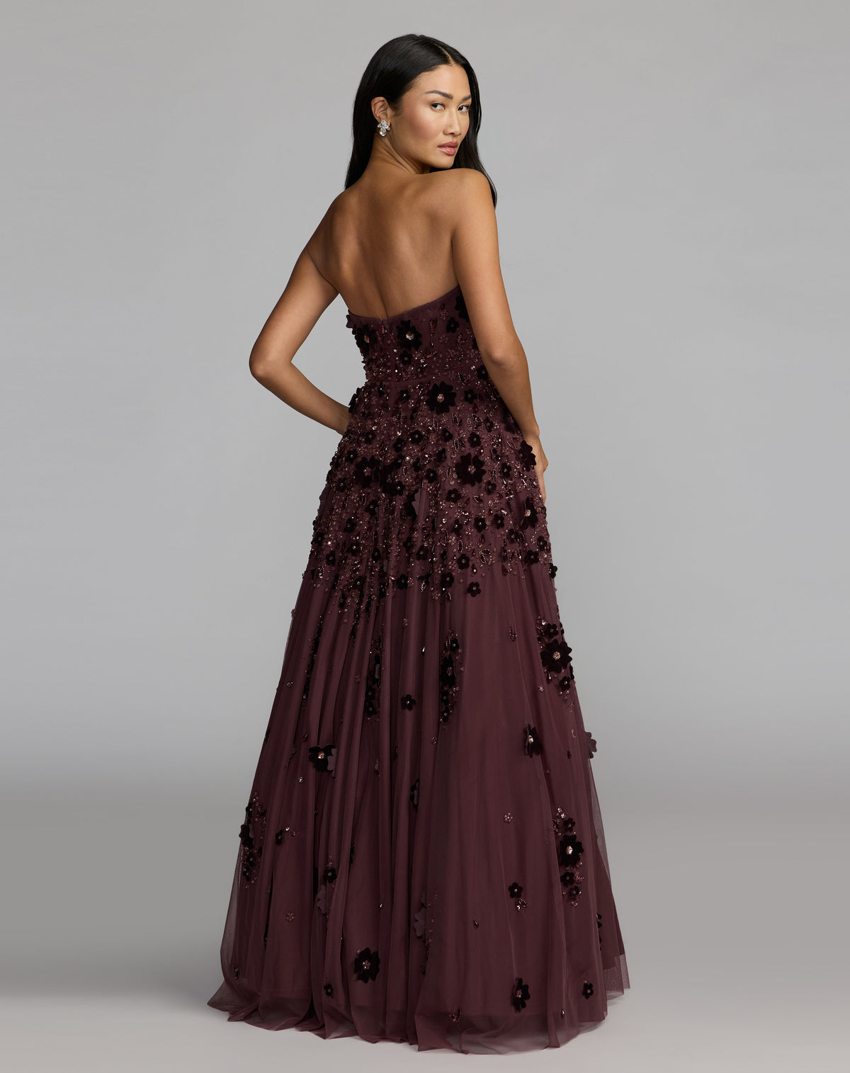 Mac Duggal 94271 Amethyst back