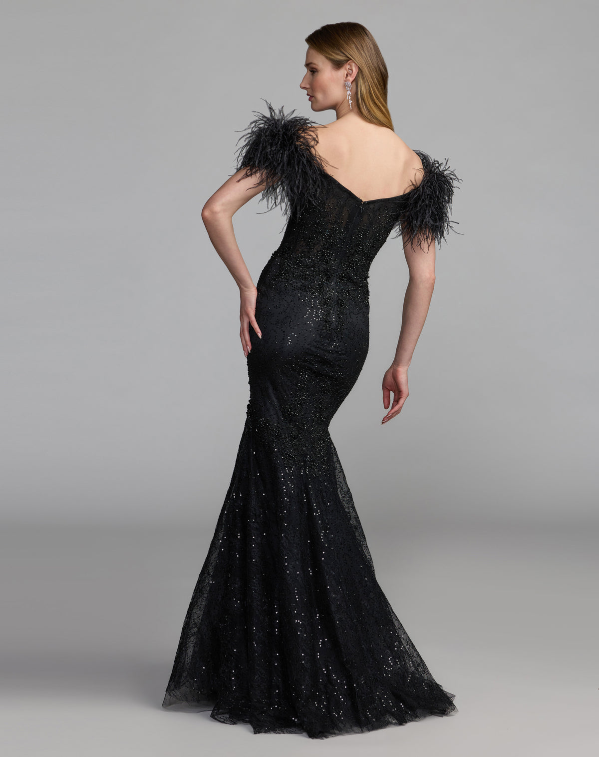 Mac Duggal 21577 Black back