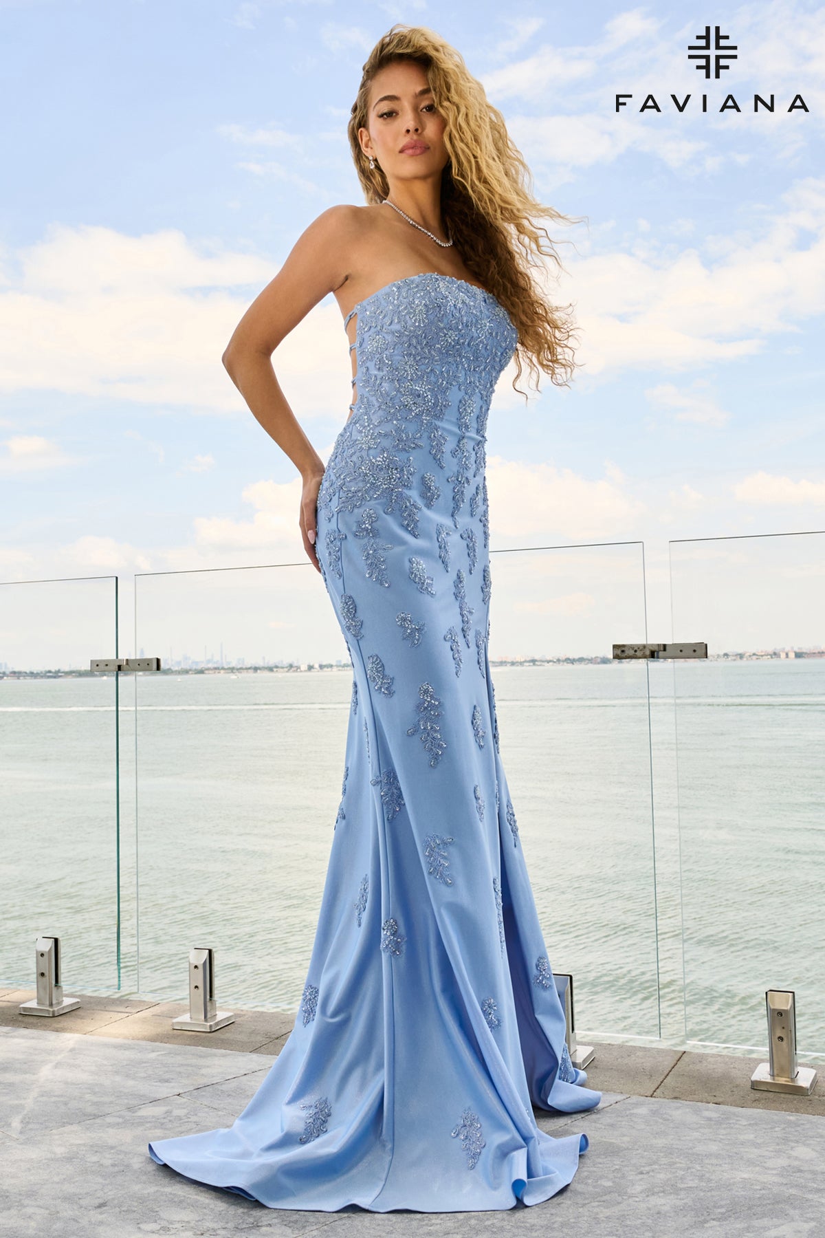 Faviana 11663 Cloud Blue Front 1