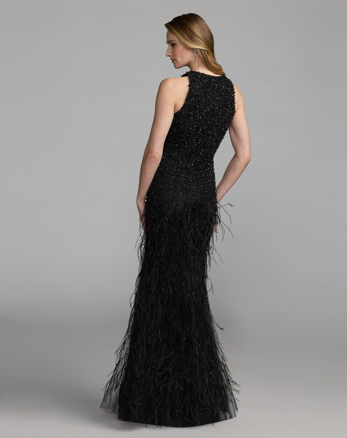 Mac Duggal 77114 Jet Black back