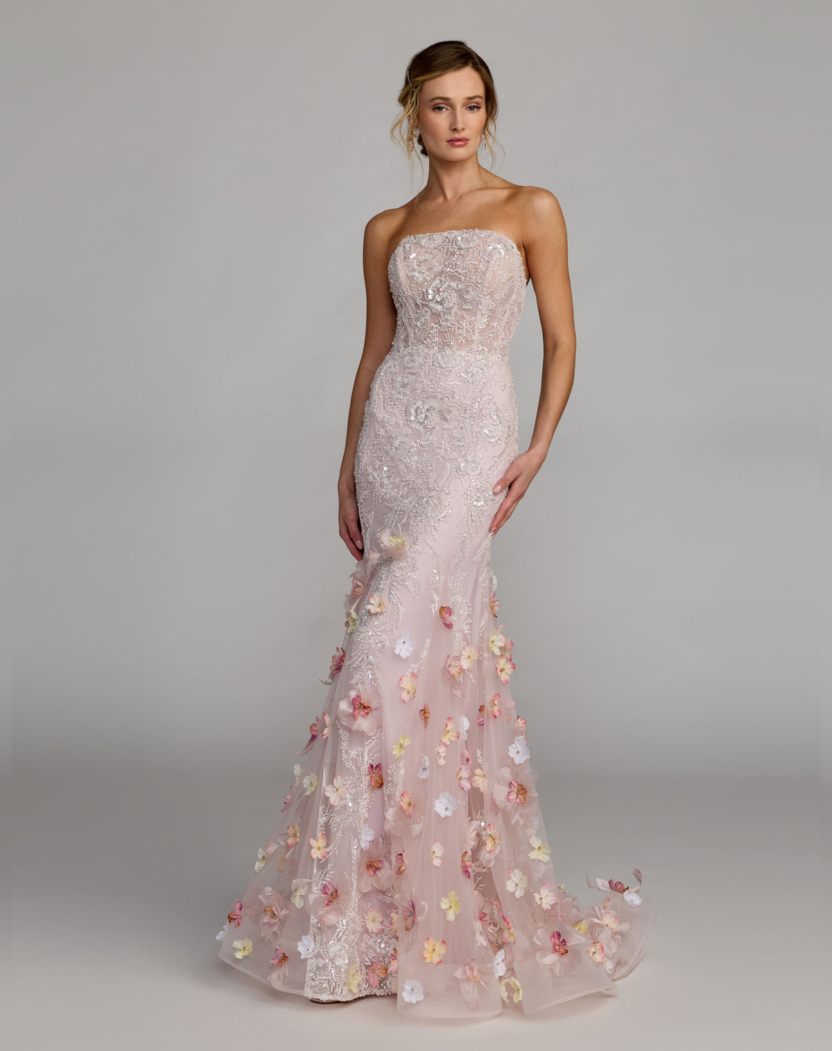 Mac Duggal 21147 Blush Multi front
