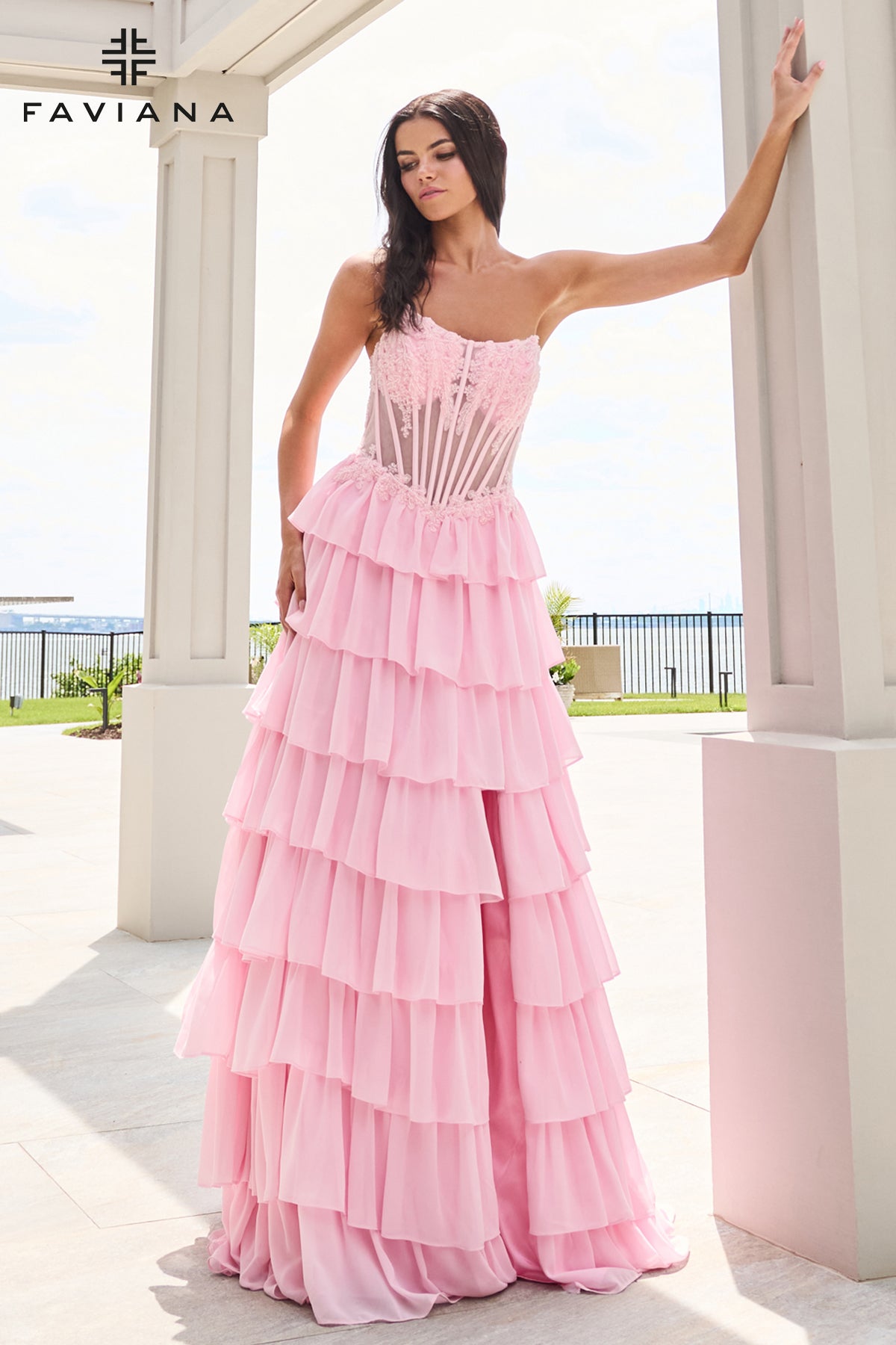 Faviana 11629 Light Pink Front 2