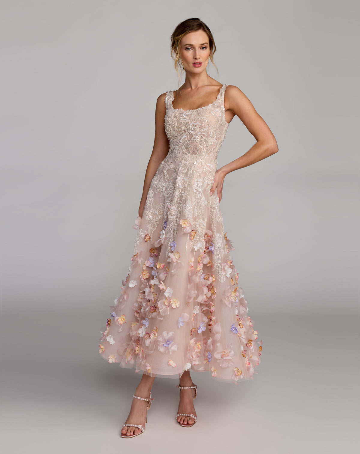 Mac Duggal 21085 Blush Multi front