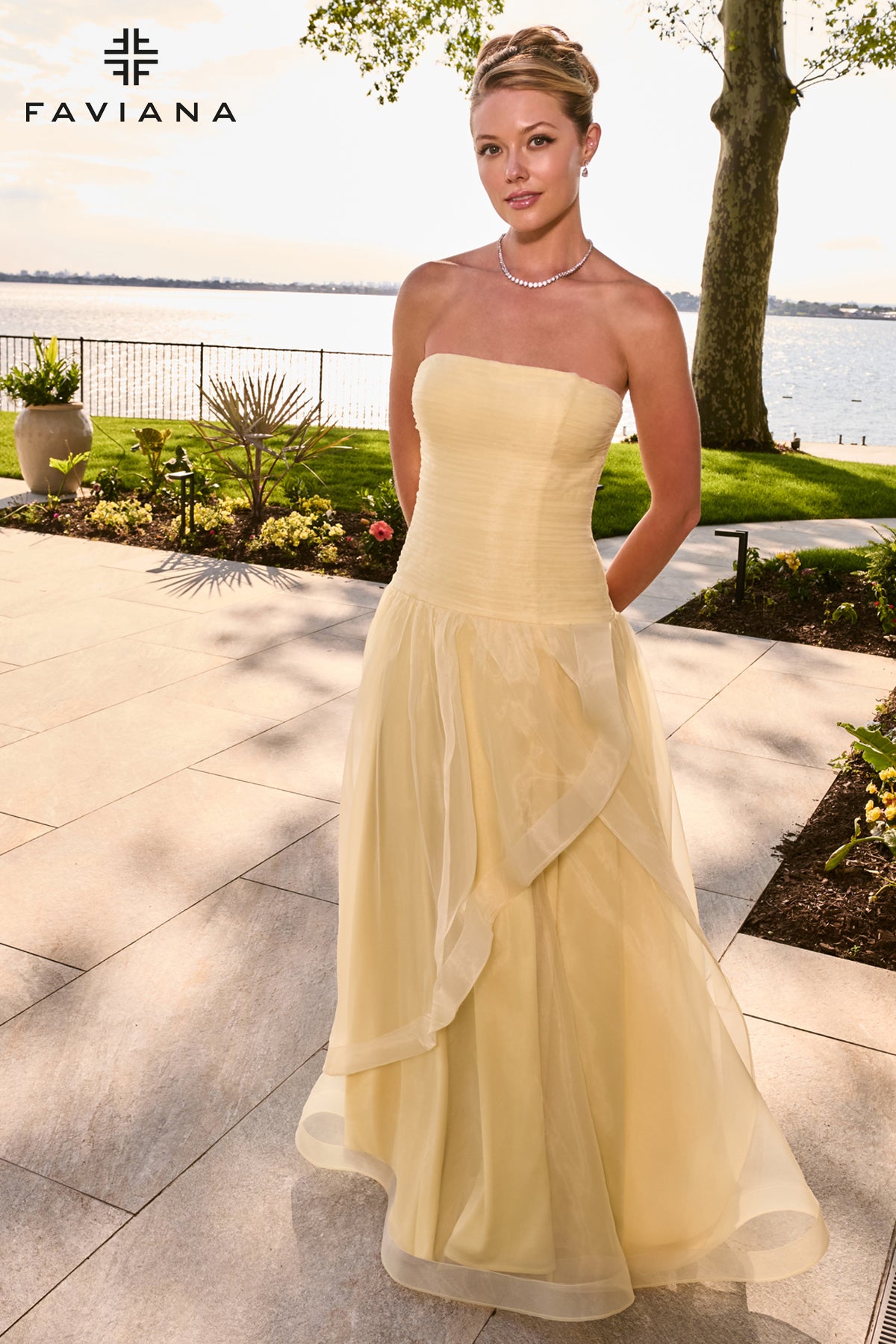 Faviana 11668 Butter Yellow Front 1