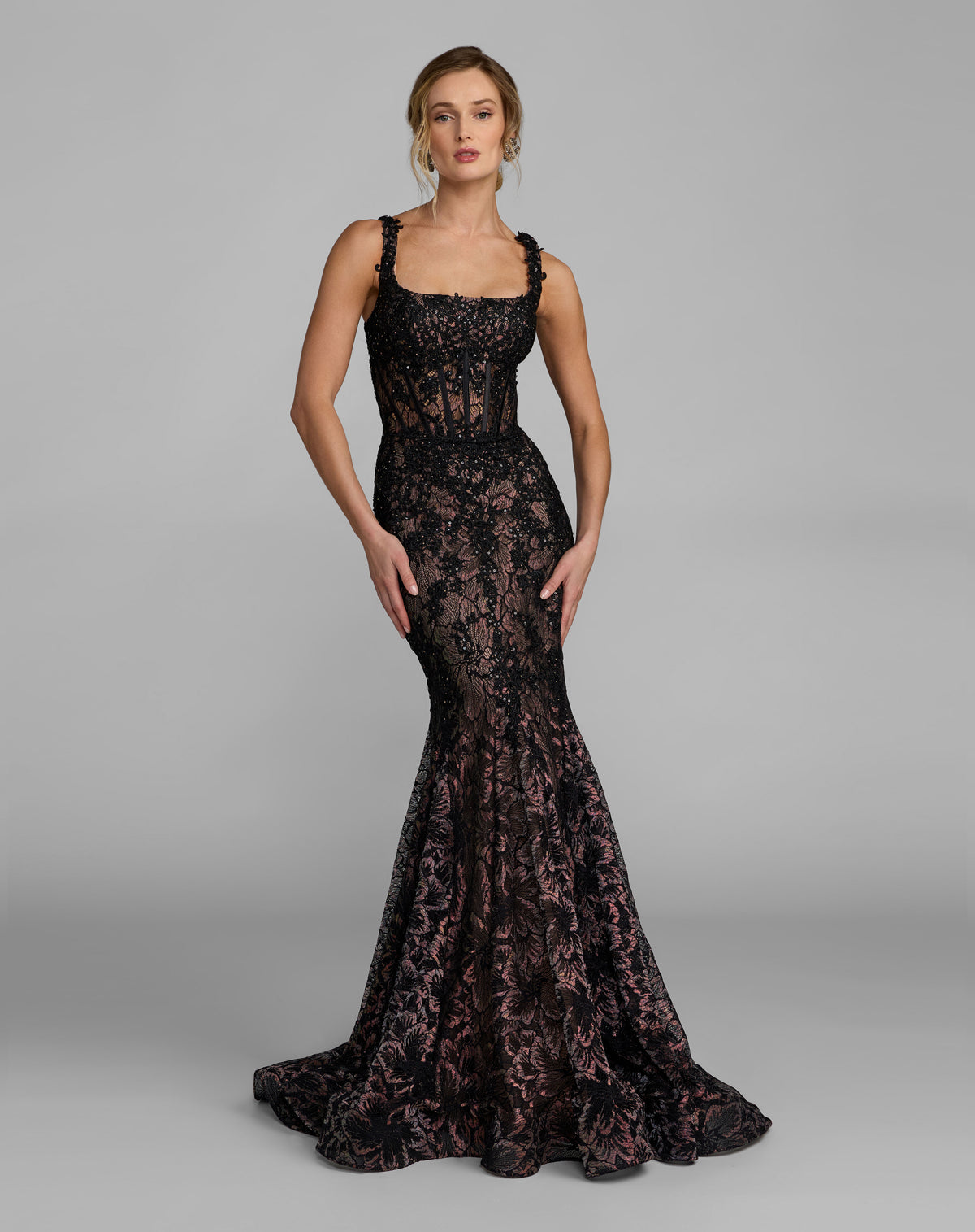 Mac Duggal 79472 Black front