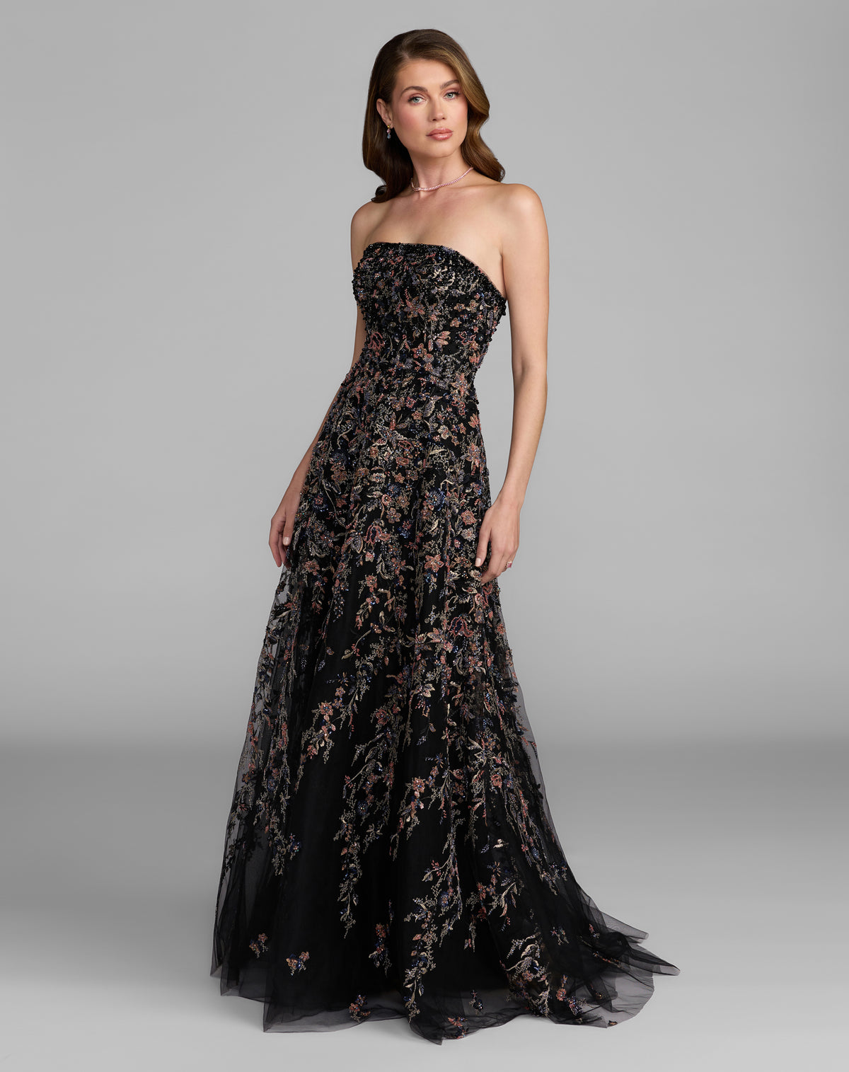 Mac Duggal 21281 Black Multi front