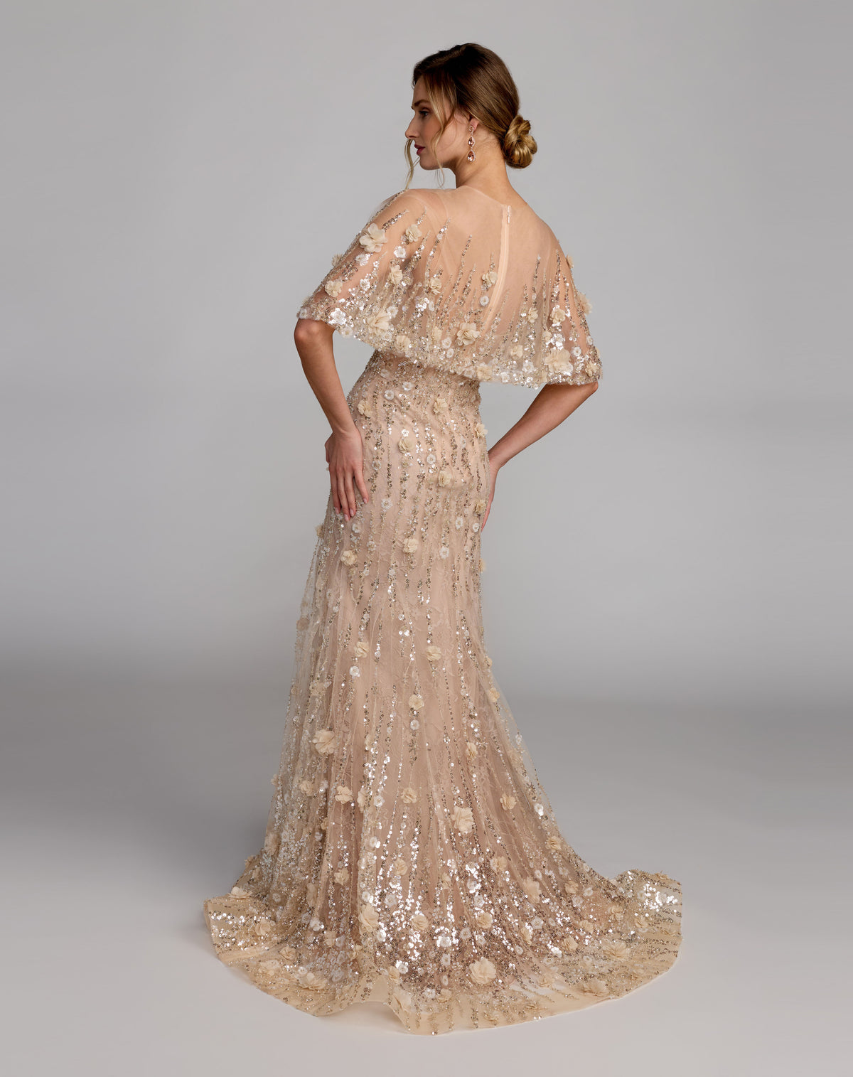 Mac Duggal 69188 Almond back