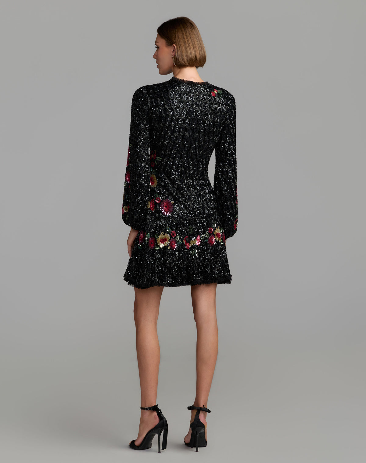 Mac Duggal 23102 Black Multi back