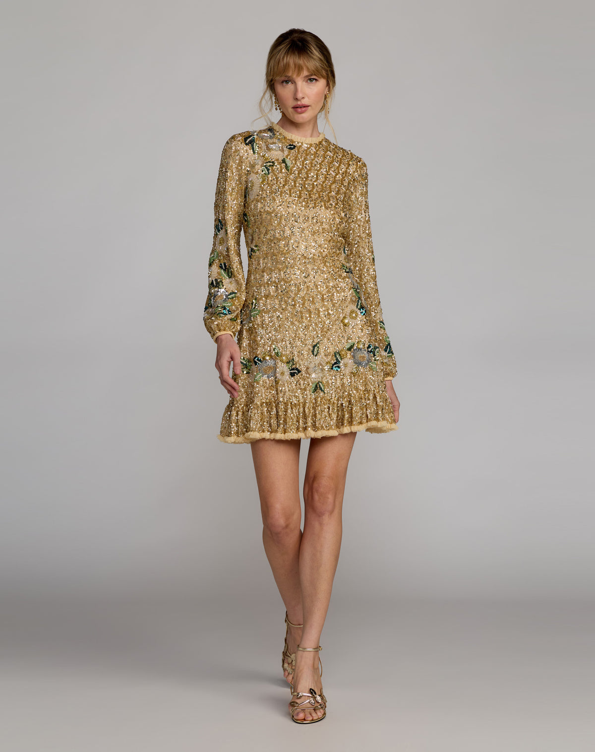 Mac Duggal 23102 Gold Multi front
