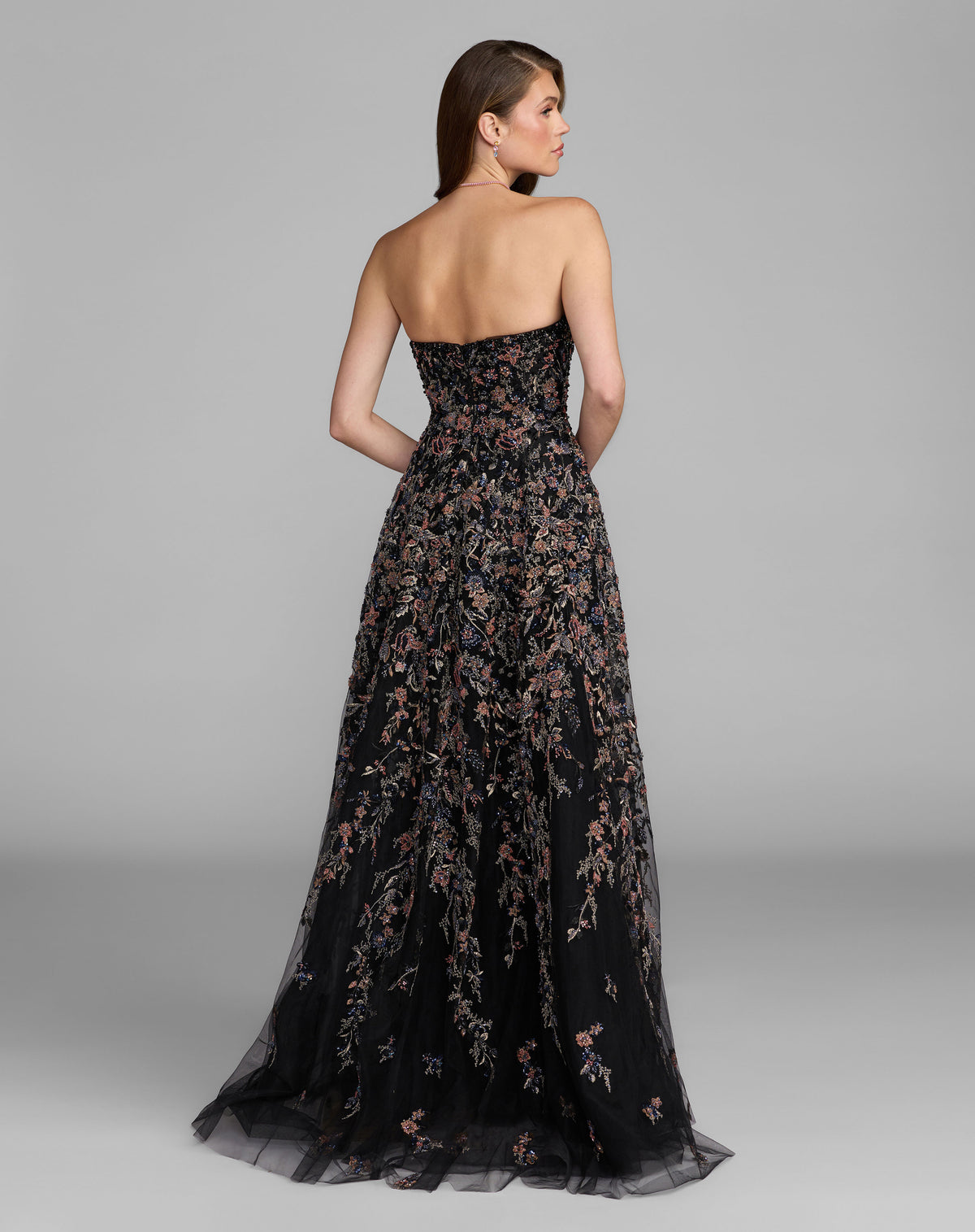 Mac Duggal 21281 Black Multi back