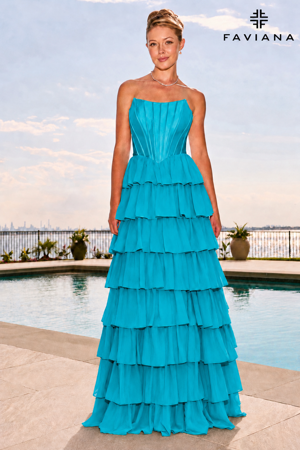Faviana 11631 Aqua