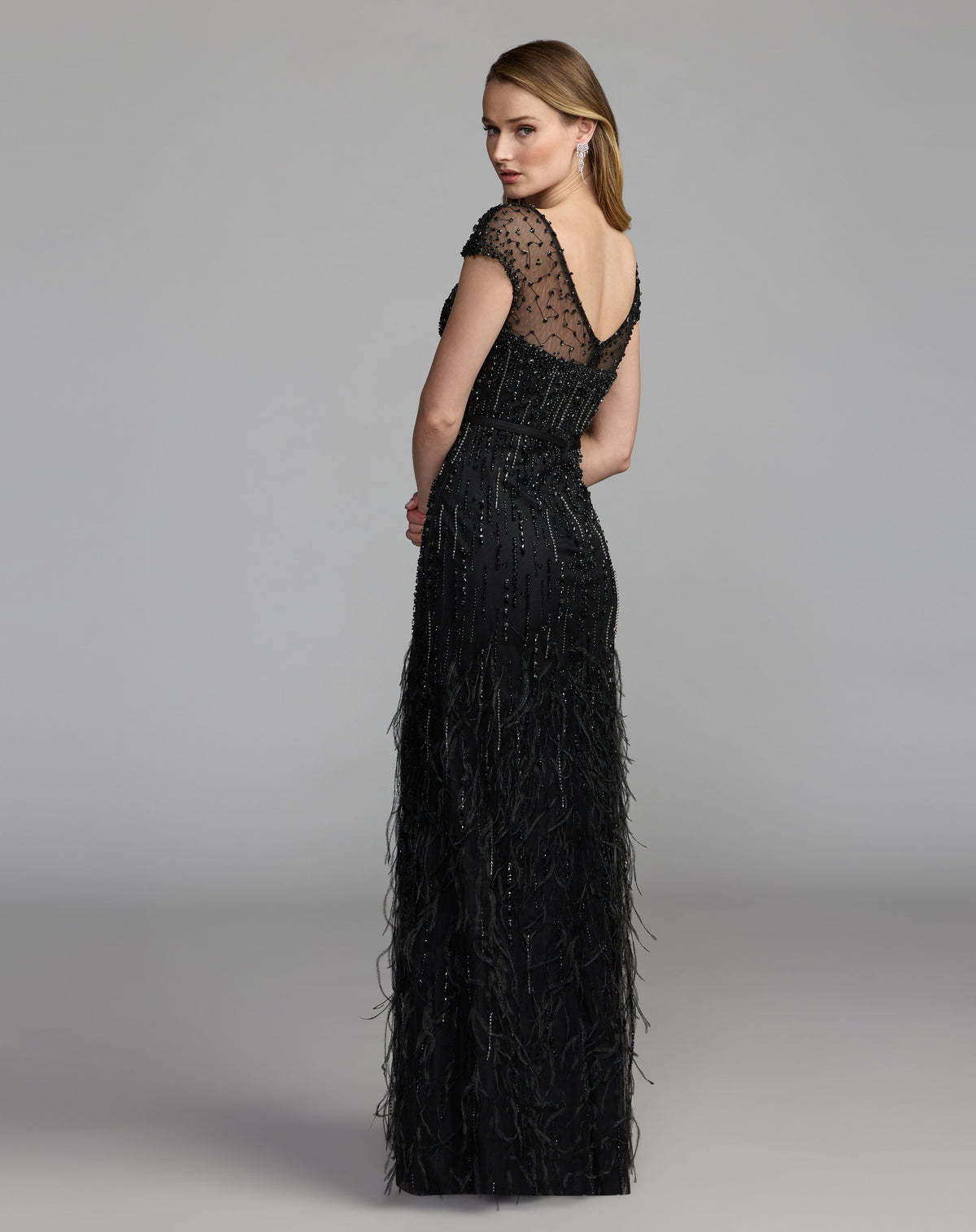 Mac Duggal 77198 Black back