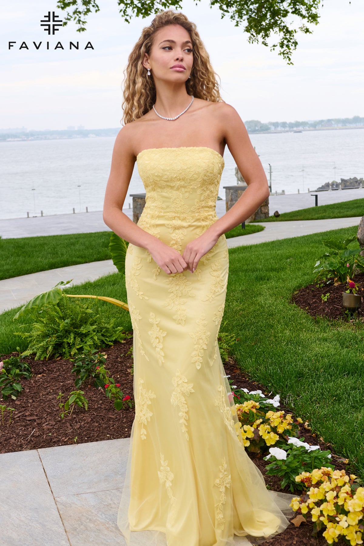 Faviana 11627 Light Yellow Front 2
