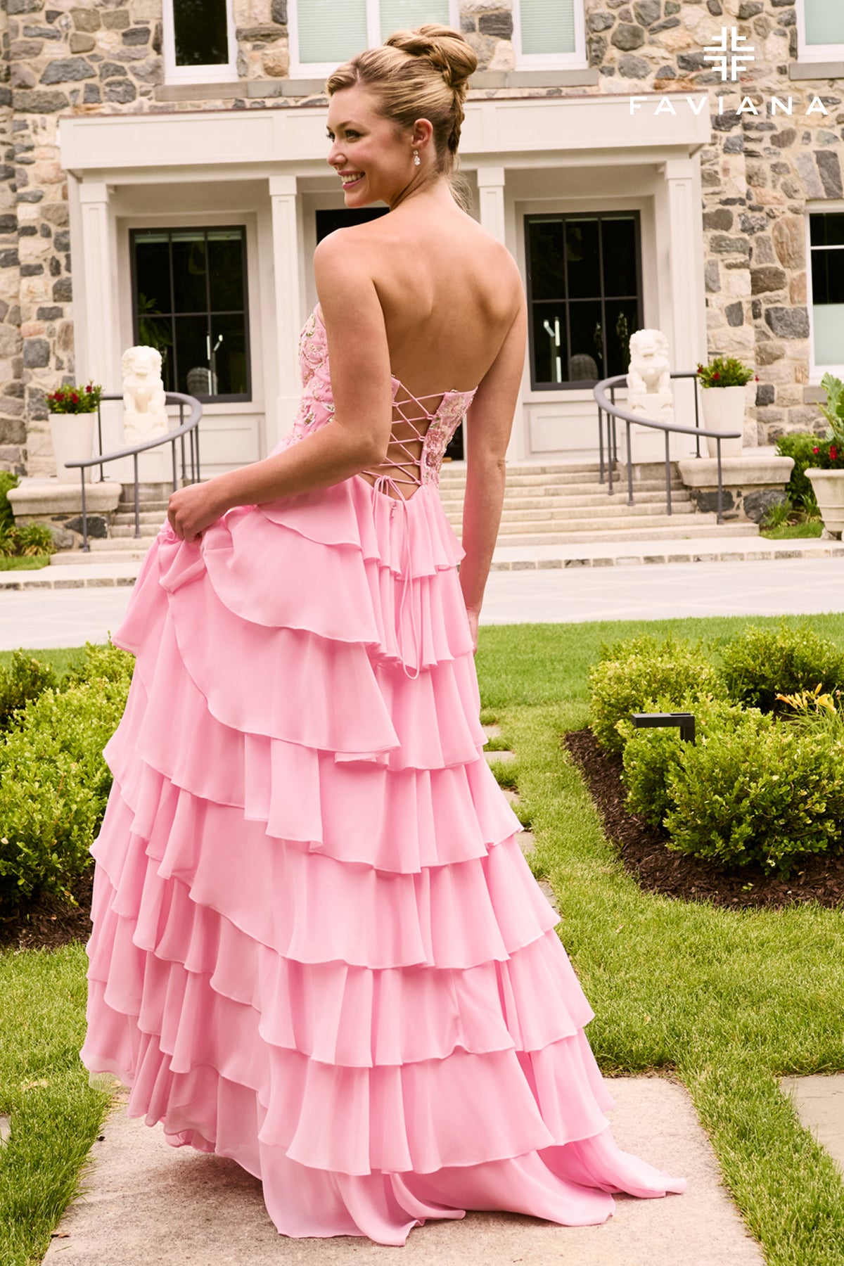 Faviana 11675 Light Pink Back 2