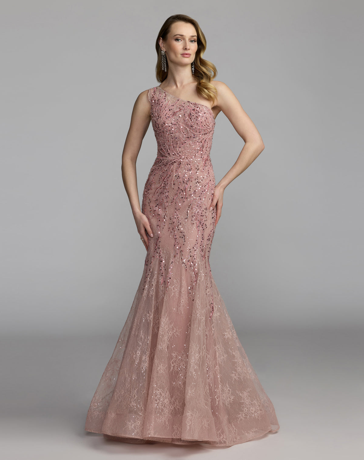 Mac Duggal 20482 Rose front