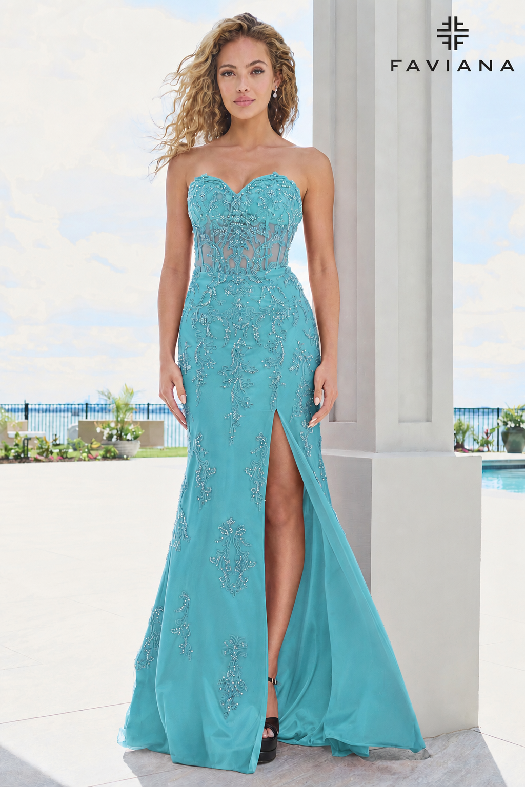 Faviana 11654 Dark Pacific Blue