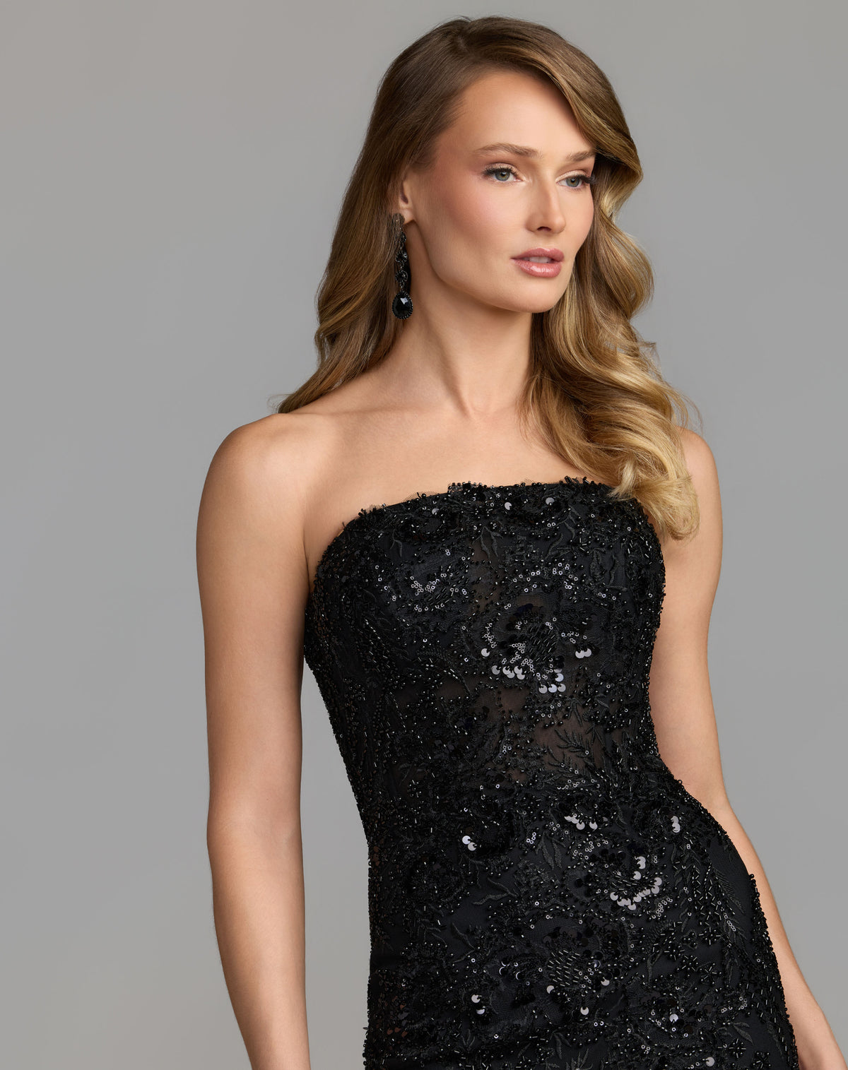 Mac Duggal 21147 Black Multi close-up