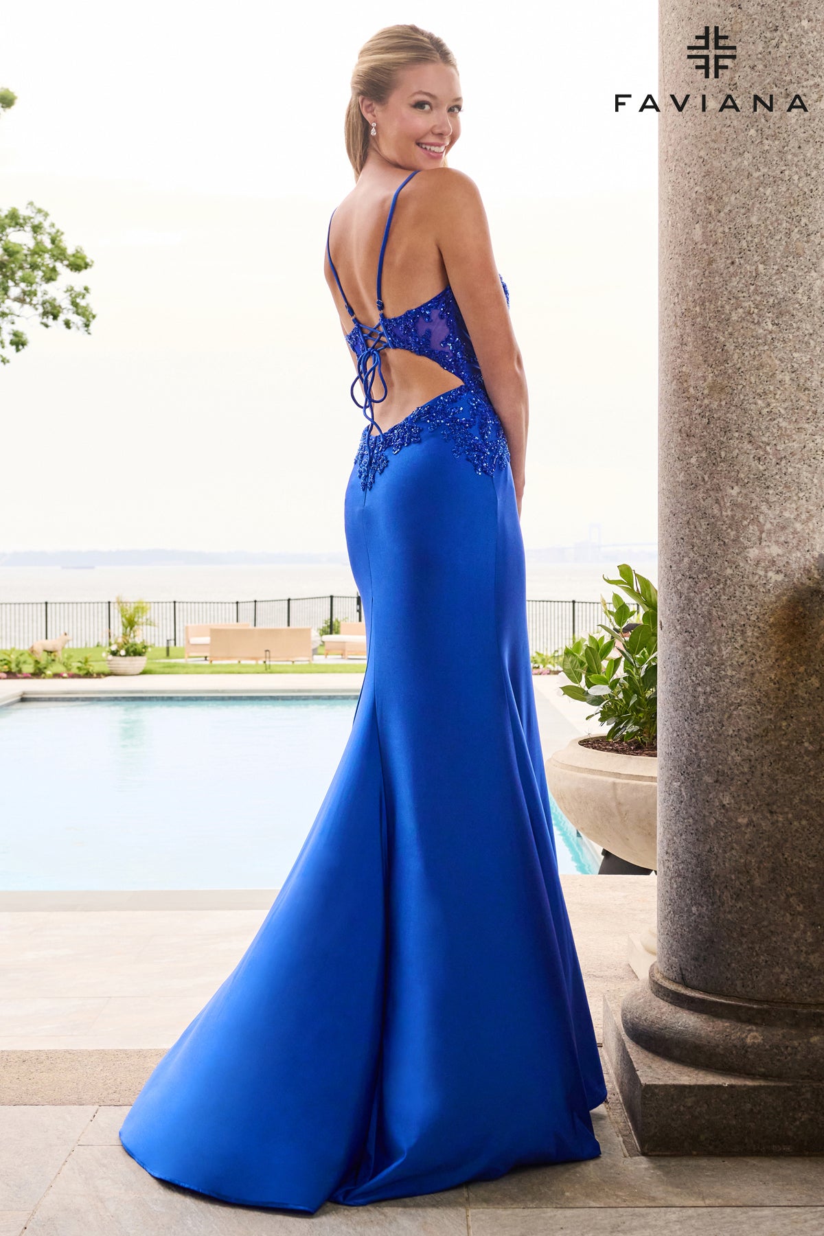 Faviana 11656 Royal Back 1
