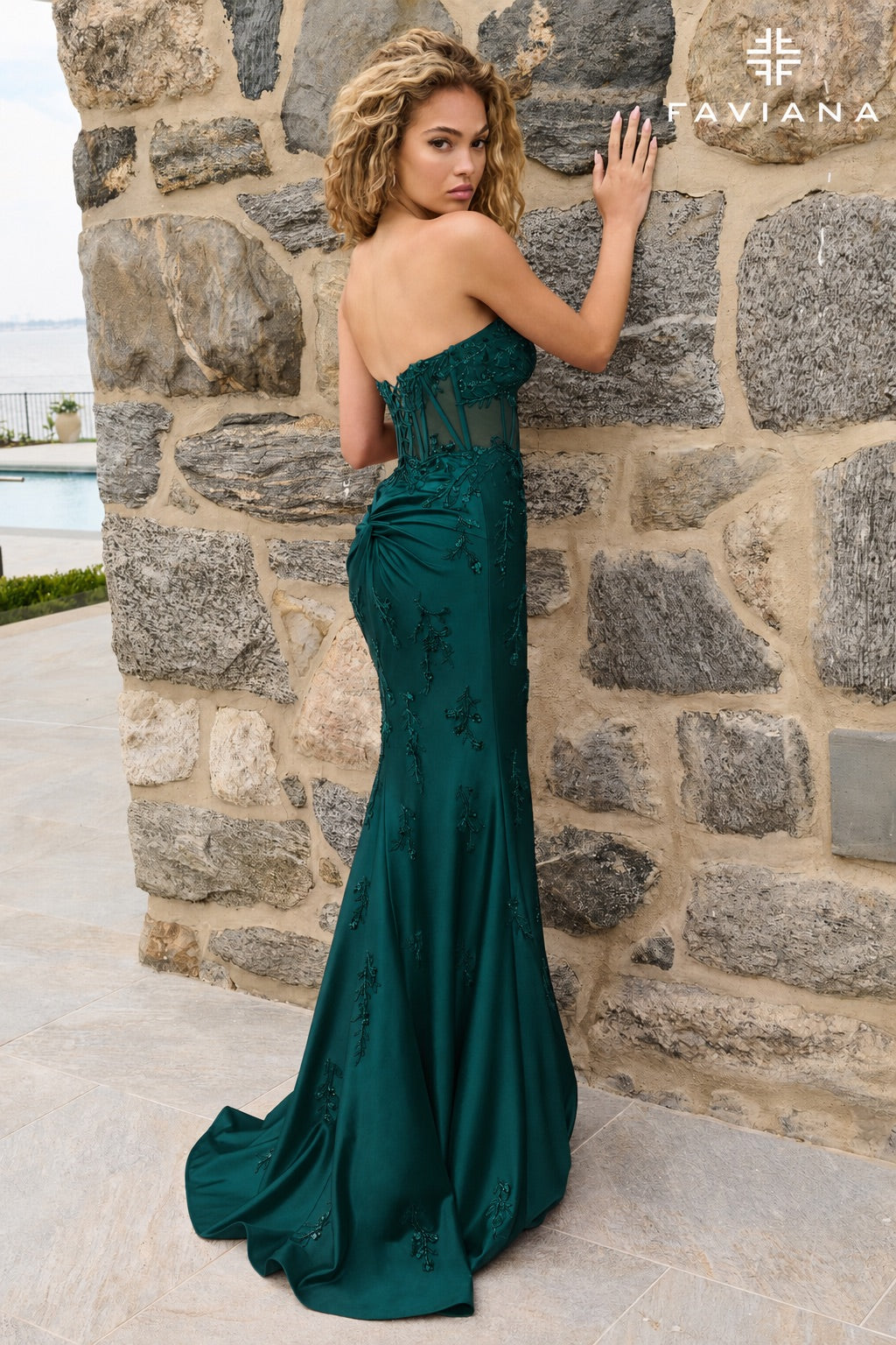 Faviana 11639 Dark Hunter Green